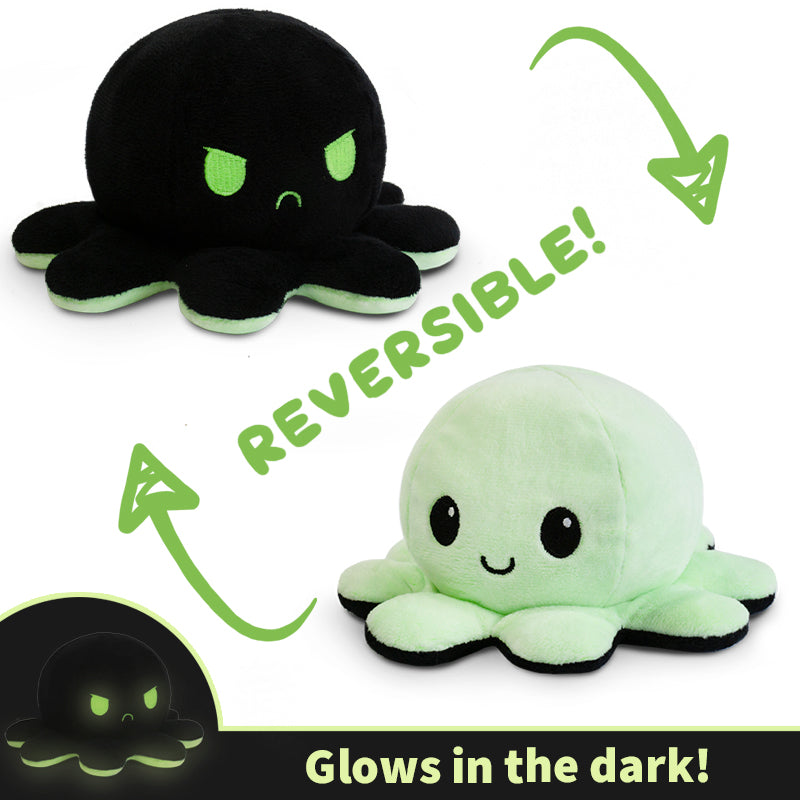TeeTurtle Reversible Octopus Plushie (Black + Green Glow)、mySite、lovesweatpilates