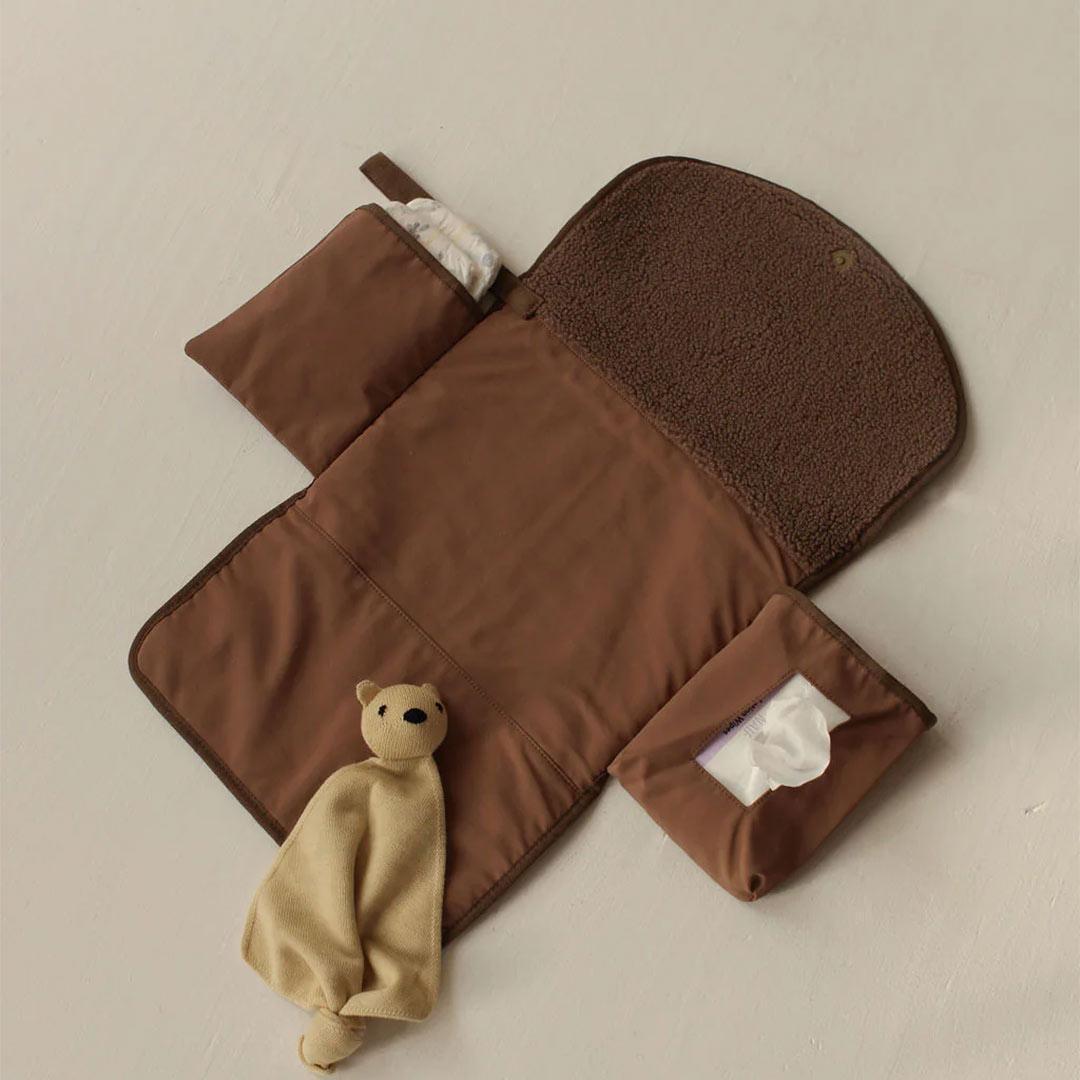  Studio Noos Brown Teddy Changing Mat Plus - Brown、mySite、merchandisen