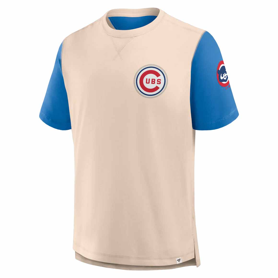 Chicago Cubs Fanatics Short Sleeve Left Chest Cooperstown T Shirt、mySite、vikingsvslions