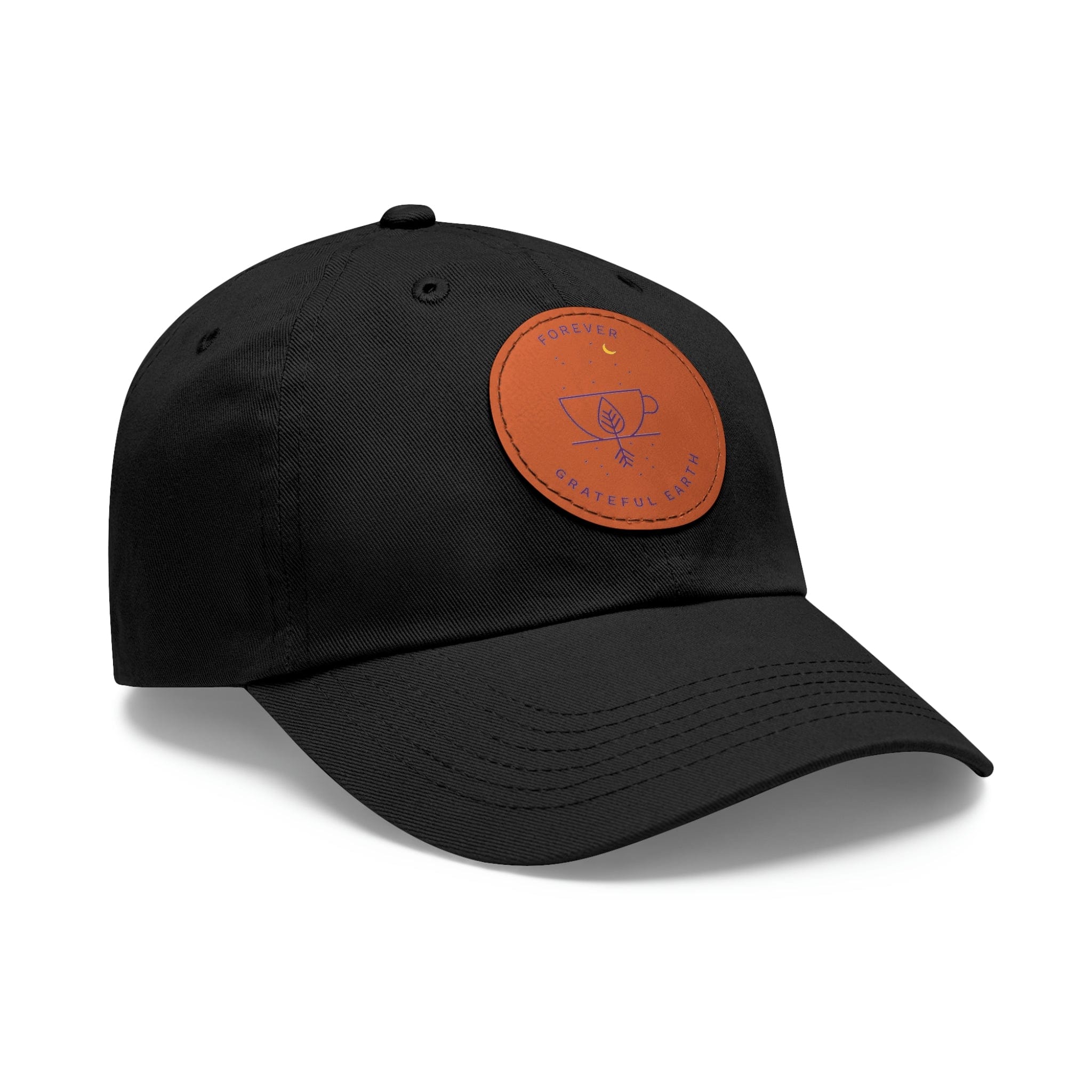 Dad Hat with Leather Patch (Round)、mySite、gigharbornorthrealestate