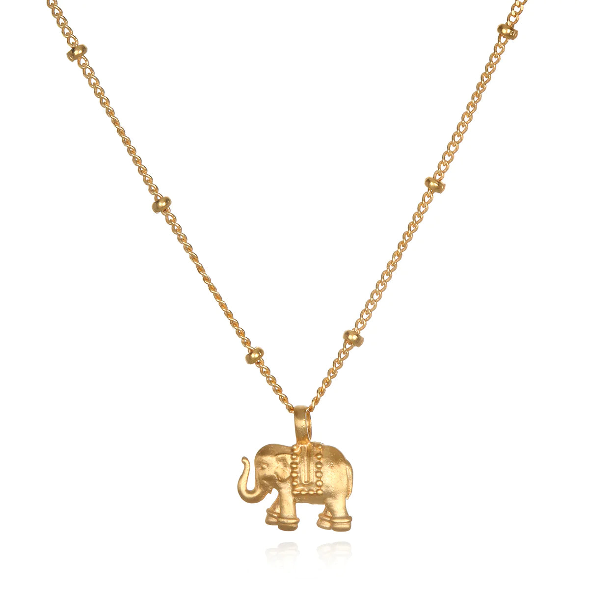 Dainty Elephant Pendant Gold Necklace、mySite、topwebapps