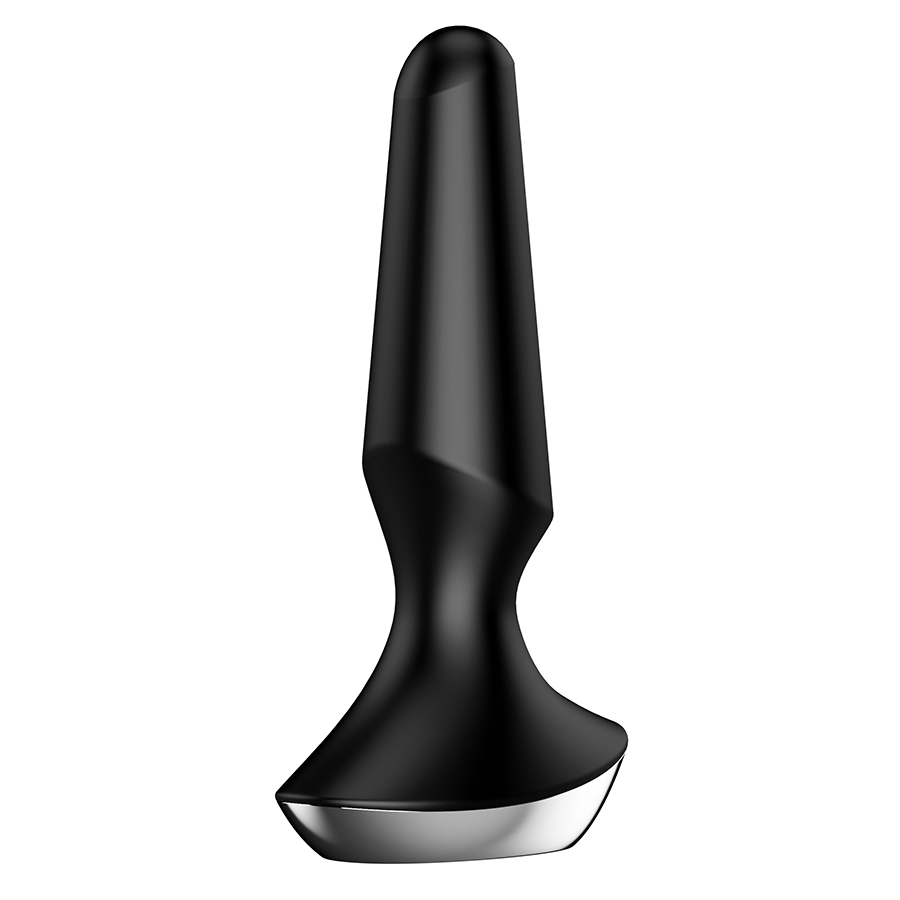 Satisfyer Plug-ilicious 2 Black Silicone Vibrating Butt Plug、mySite、bottomscart