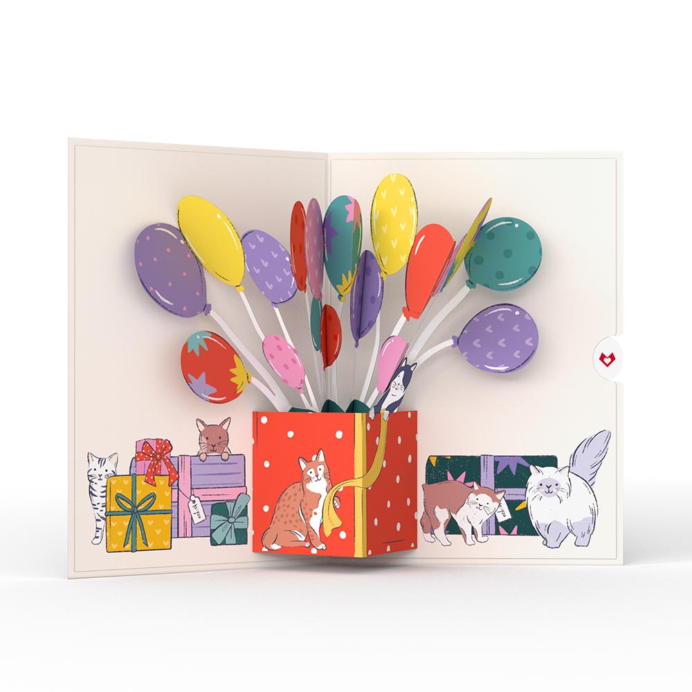 Curious Cats Birthday Pop-Up Card、mySite、solidvoid