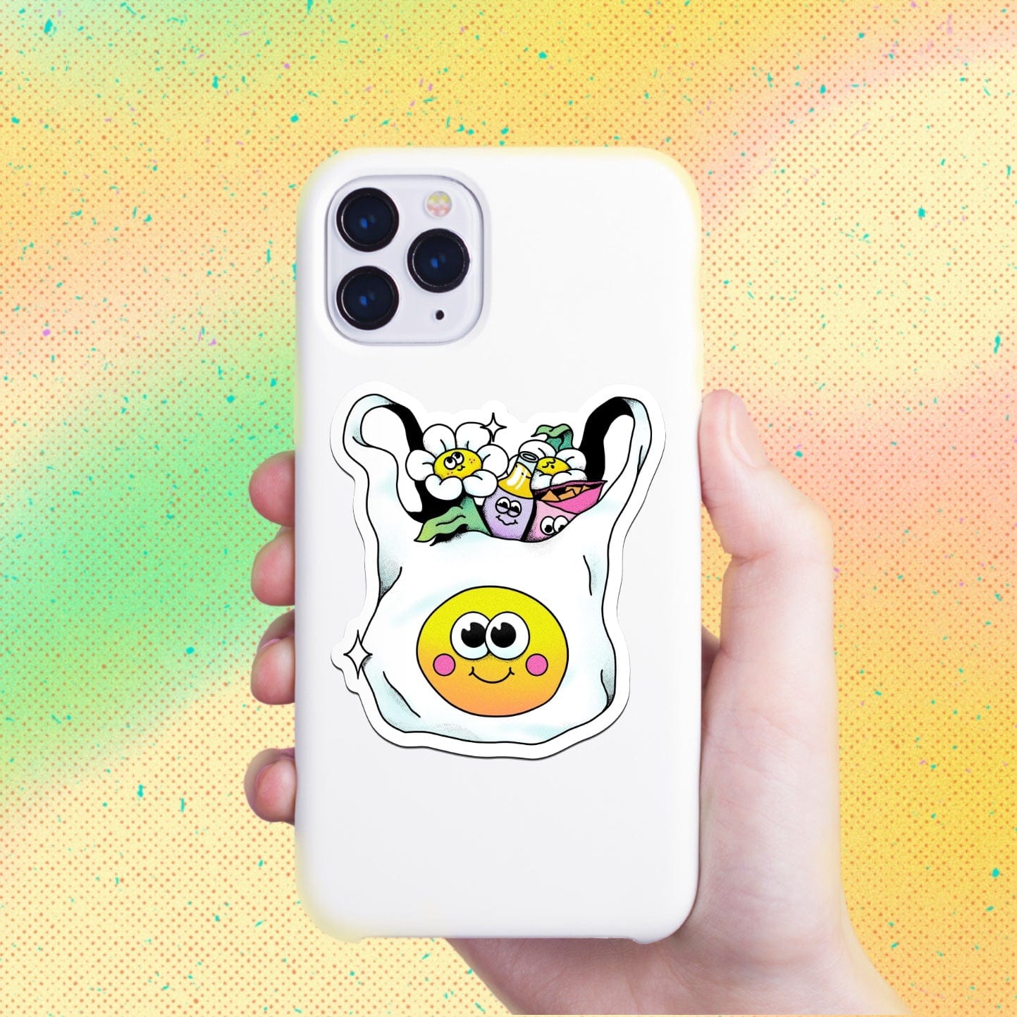  Happy Bag & Flower Friends Sticker、mySite、elrpsem3k