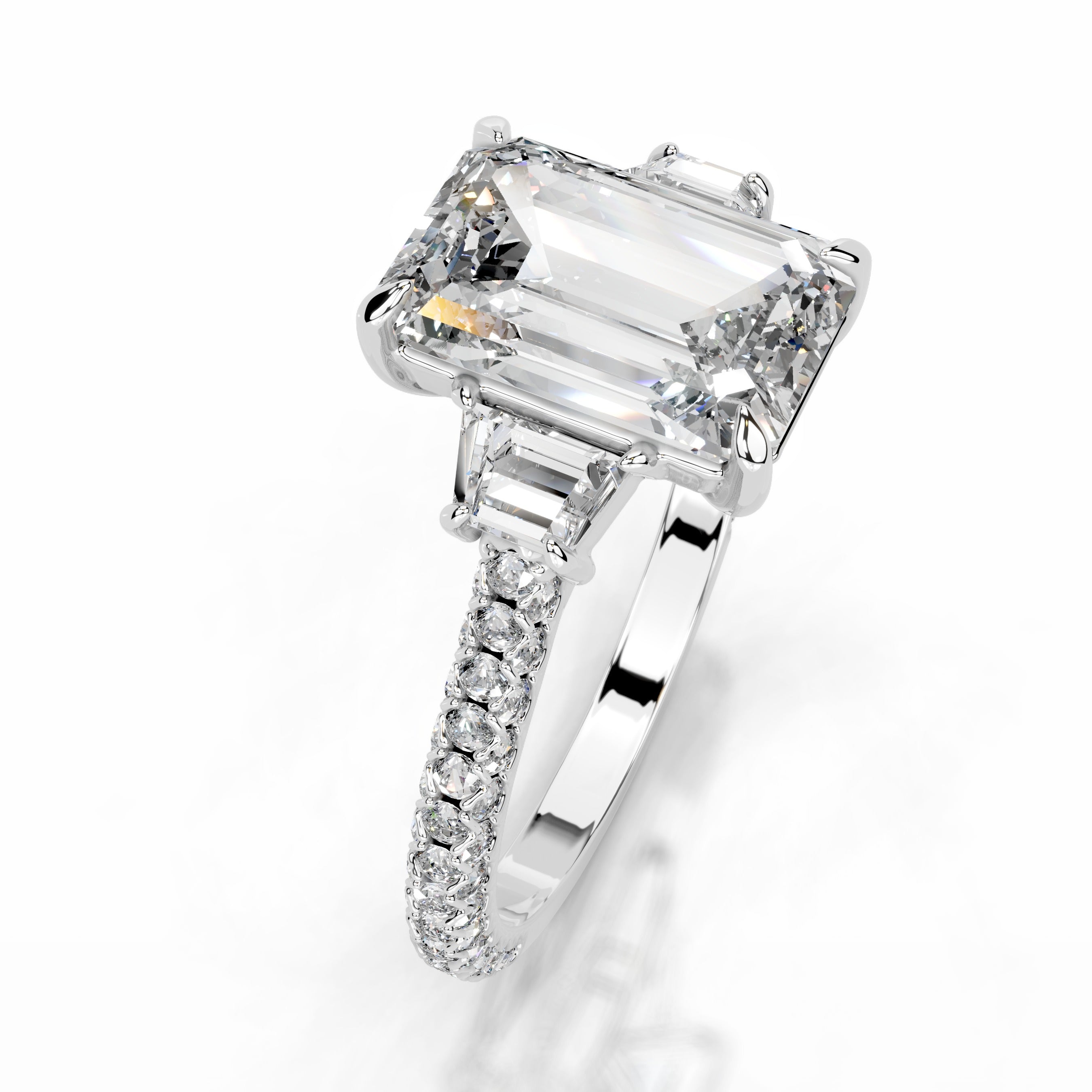 Cruz Diamond Engagement Ring - 18K White Gold、mySite、hinf8tx79