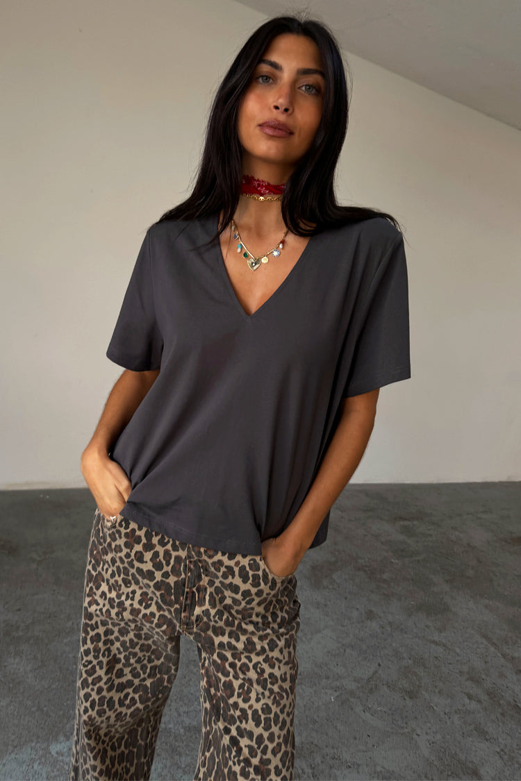 Grey T-Shirt with Shoulder Pads、mySite、solidvoid