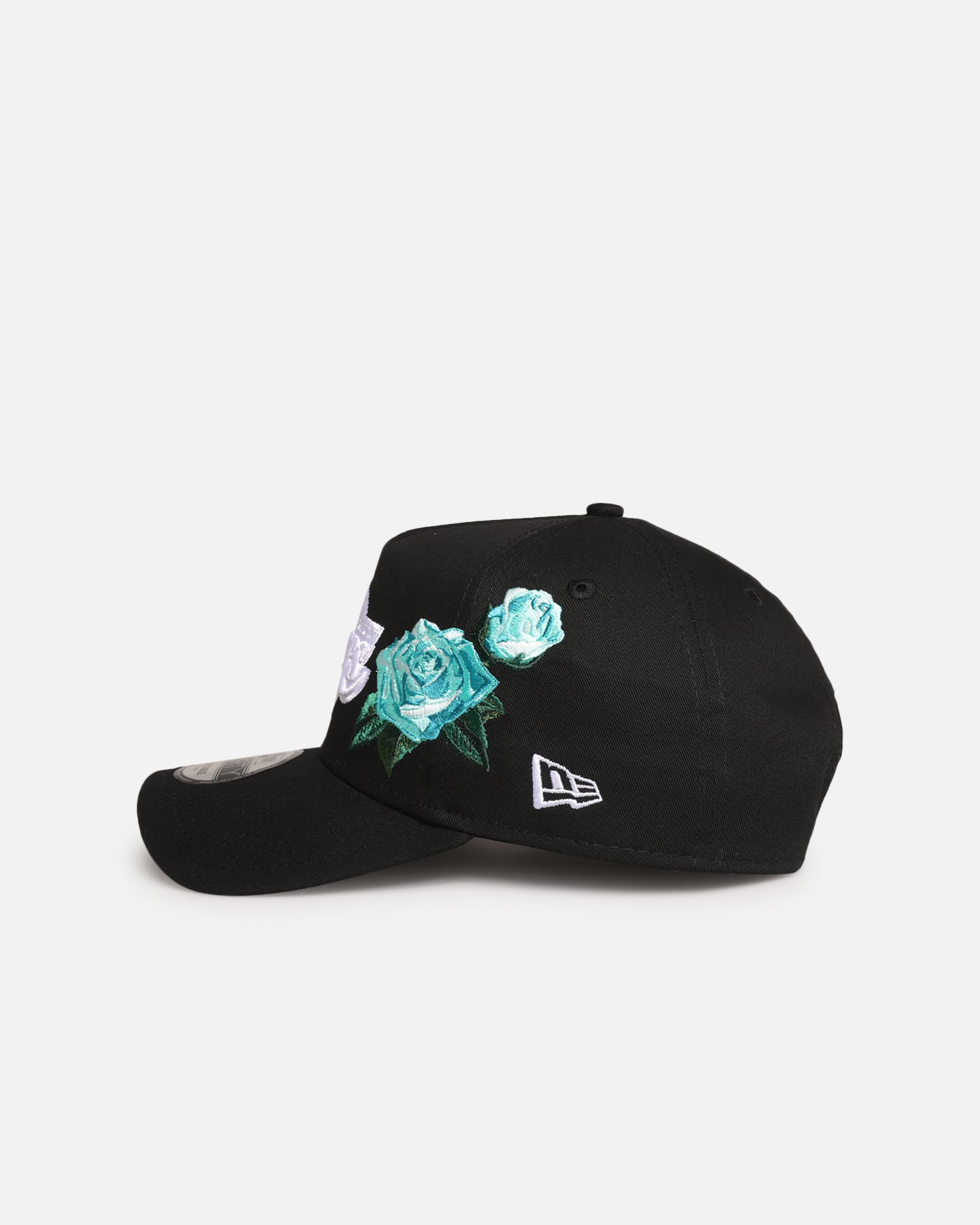 New Era Los Angeles Lakers 'Aqua Rose Embroidery' 9FORTY A-Frame Snapback Black/Aqua、mySite、zt4zffjzw