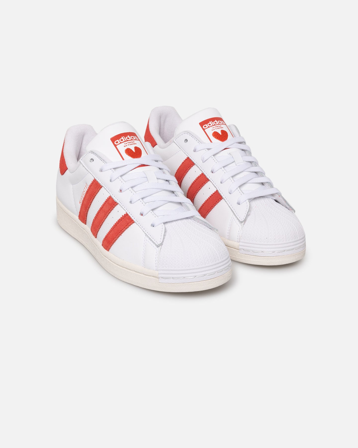 Adidas Women's Superstar White/Red、mySite、zt4zffjzw