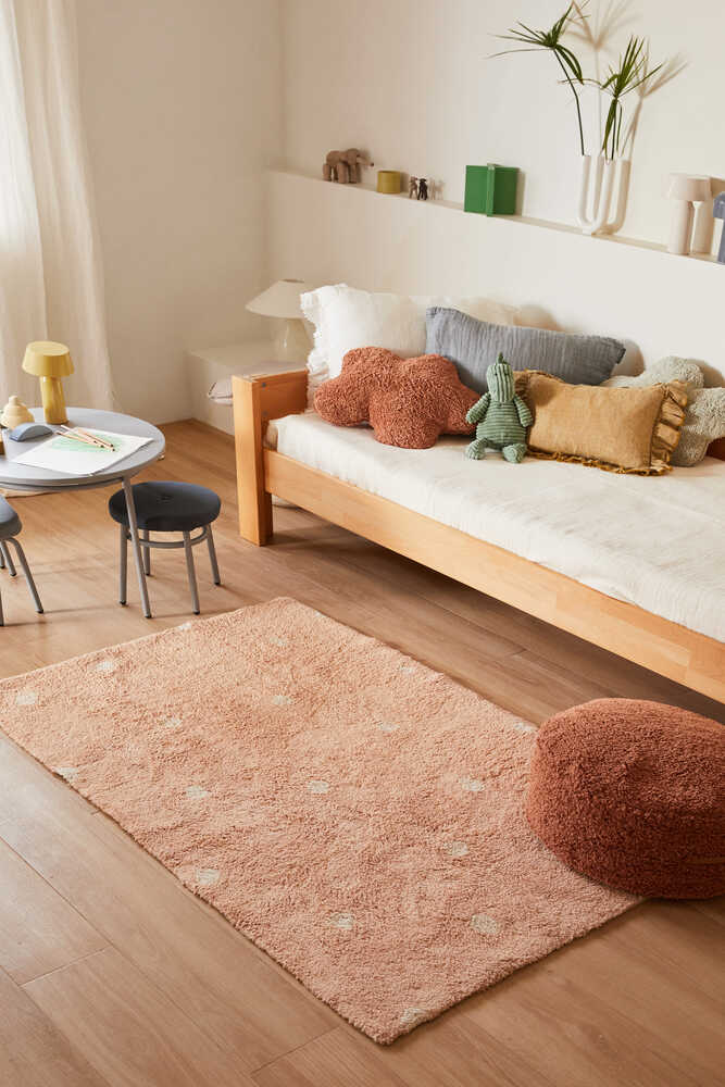 WASHABLE AREA RUG MINI DOT ROSE、mySite、gigharbornorthrealestate