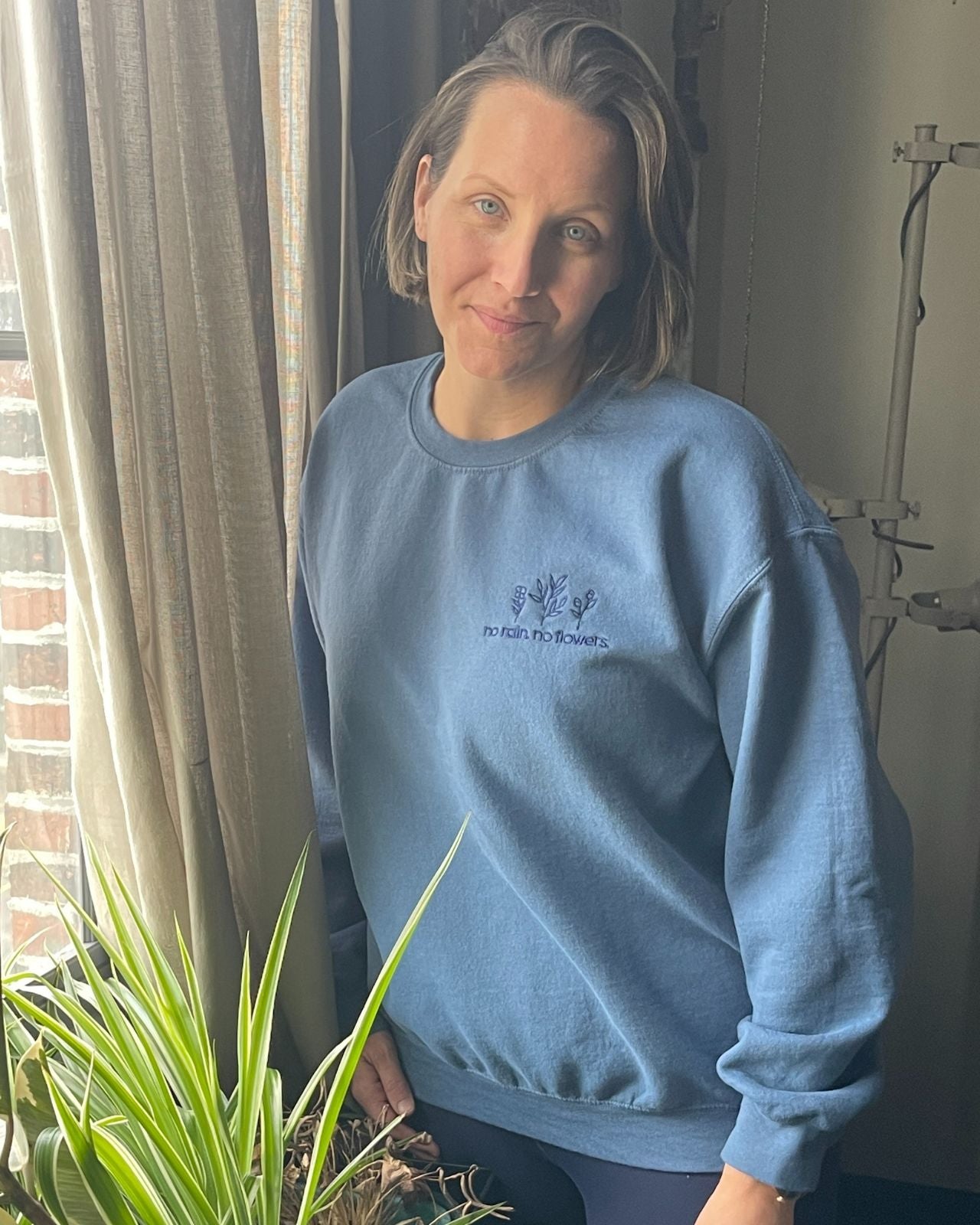 No Rain, No Flowers Unisex Crewneck、mySite、bengalsvssteelers