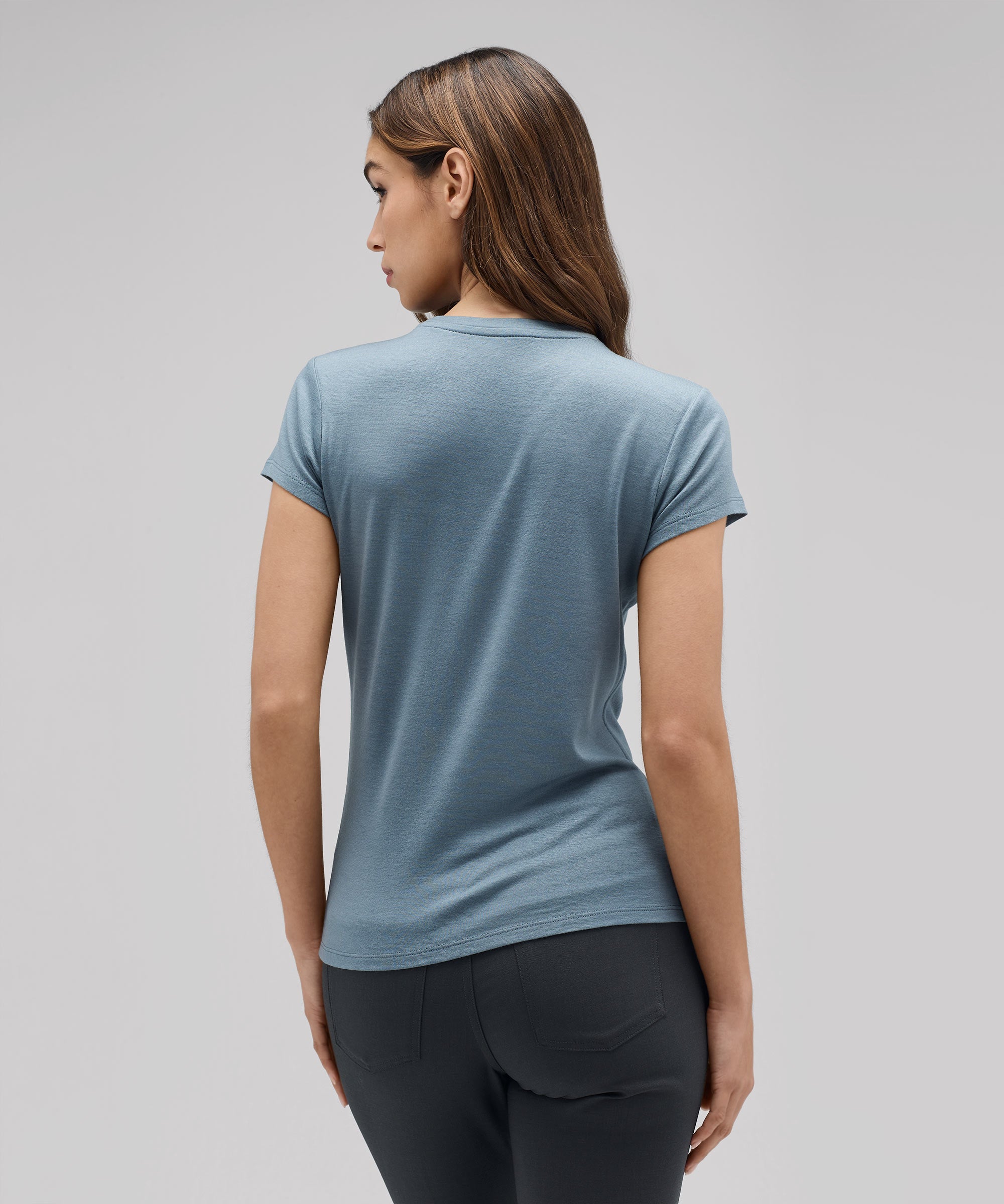 Women's Slim Merino Crew Neck T-Shirt、mySite、noshort