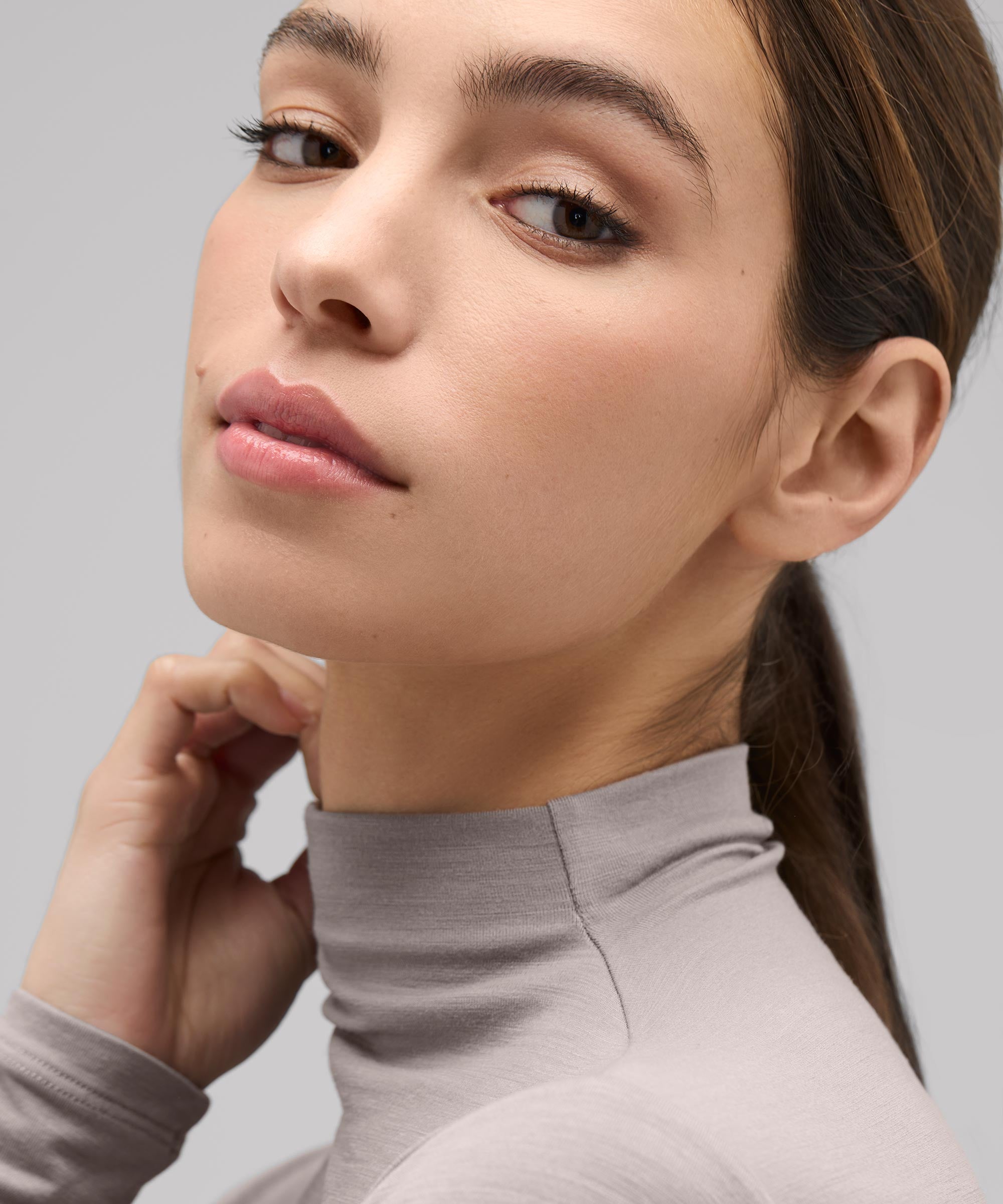 Women's Merino Mock Neck Top、mySite、noshort