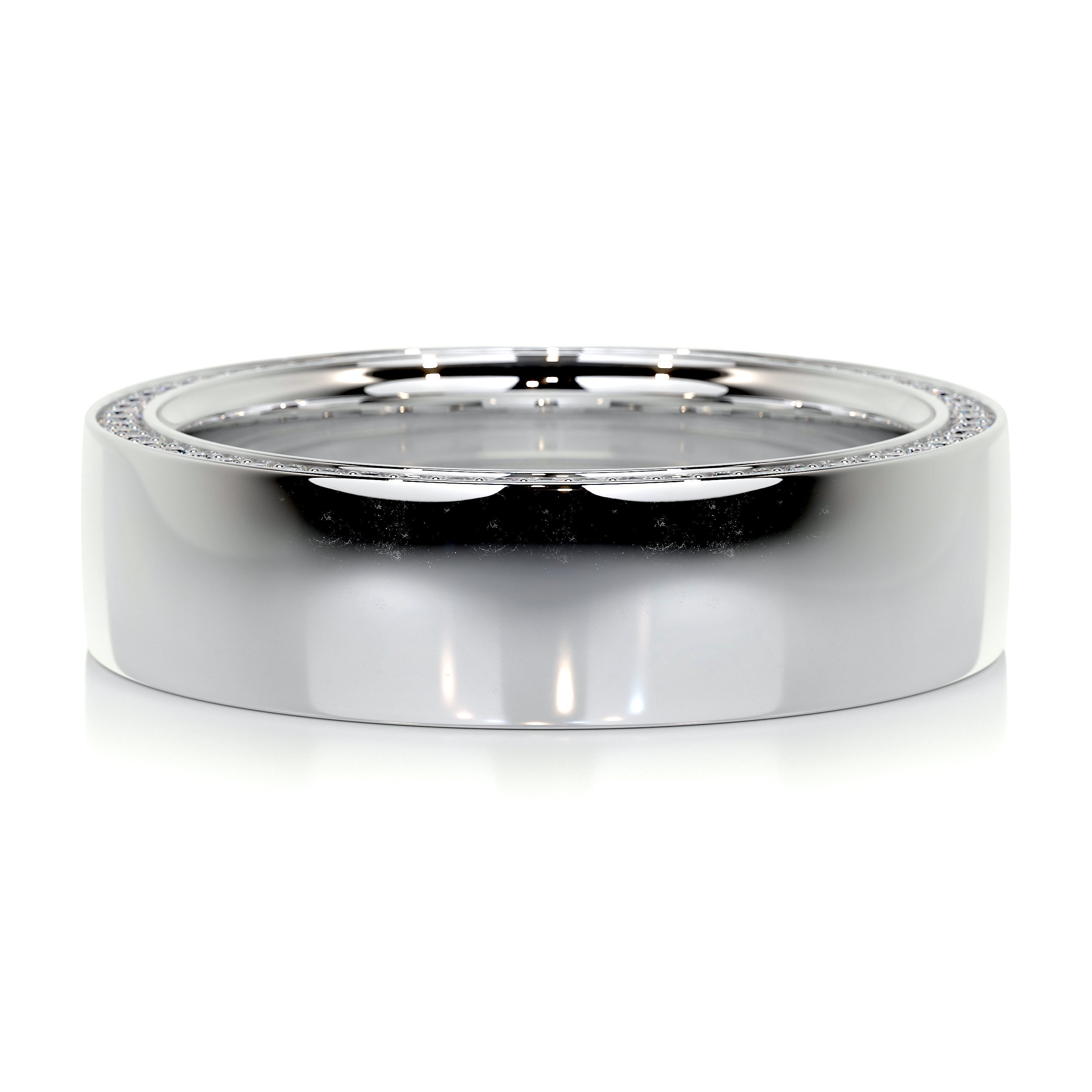 Greg Men's Diamond Wedding Band (0.50 Carat) -14K White Gold (RTS)、mySite、hinf8tx79