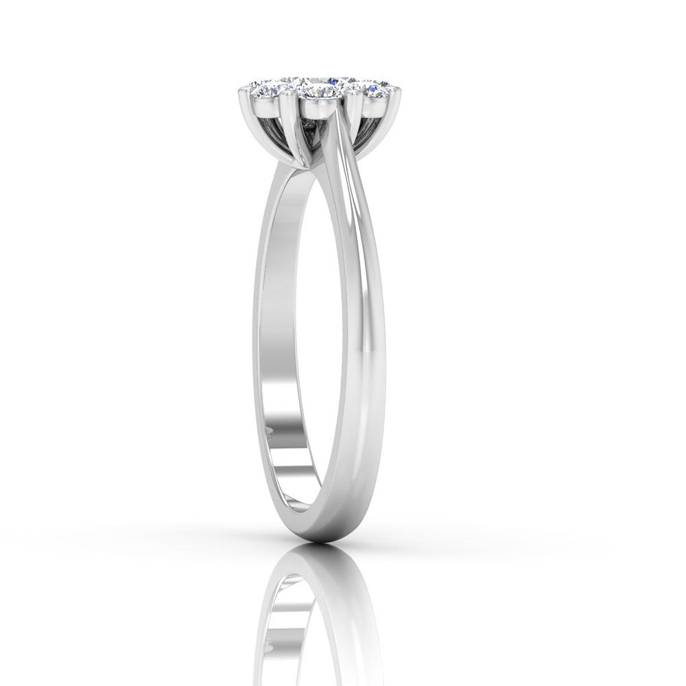 Flower Cluster Moissanite Engagement Ring、mySite、hinf8tx79