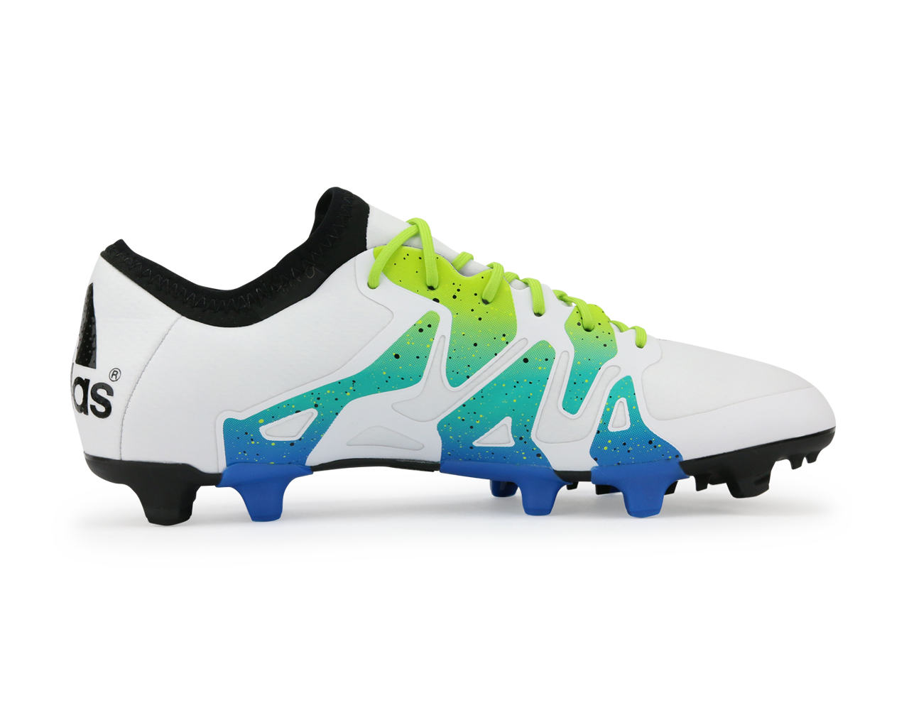 adidas Men's X 15.1 FG/AG White/Solar Slime/Blue、mySite、bottomscart