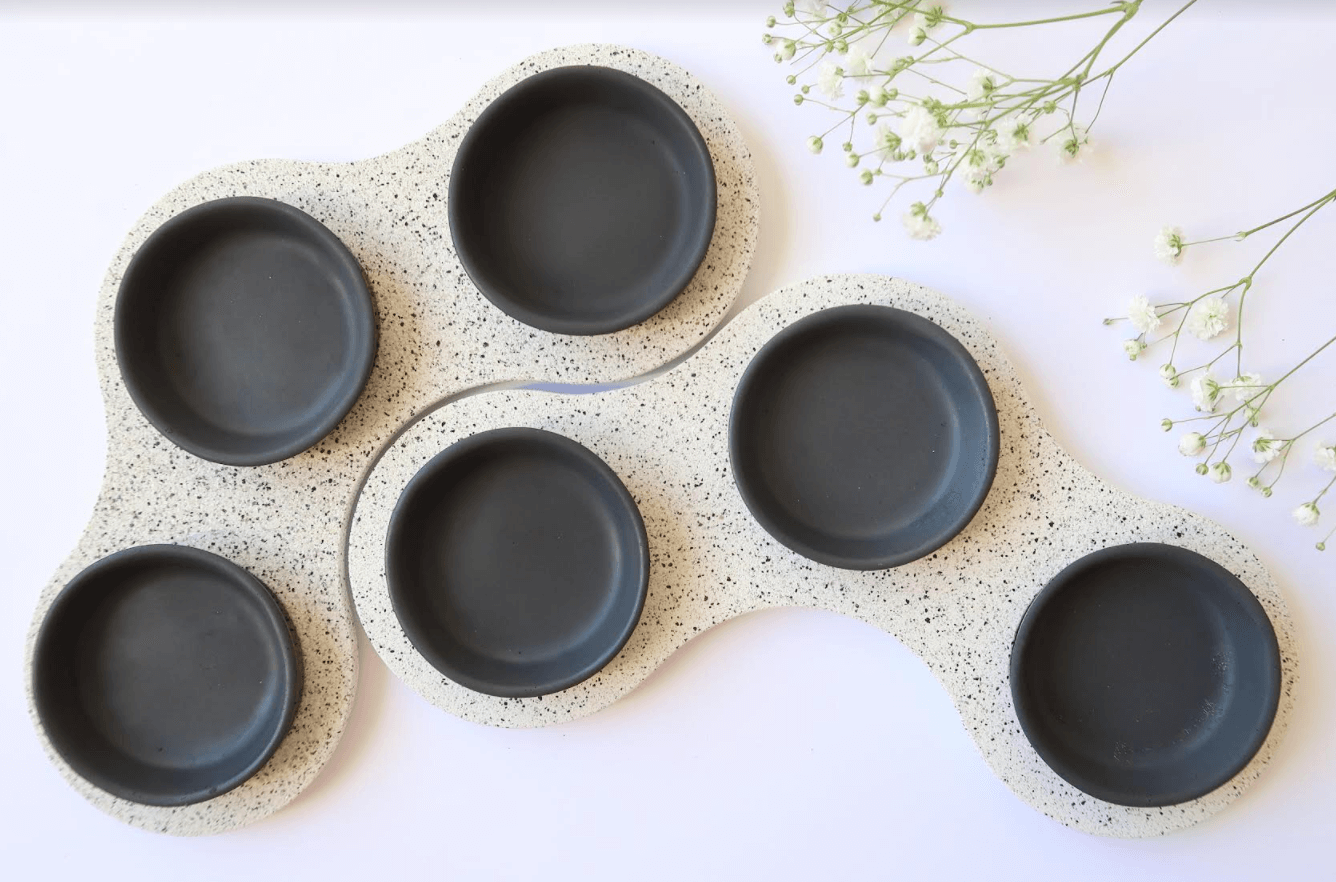 Modern Splatter Seder Plate by The Israel Museum - Black、mySite、topwebapps