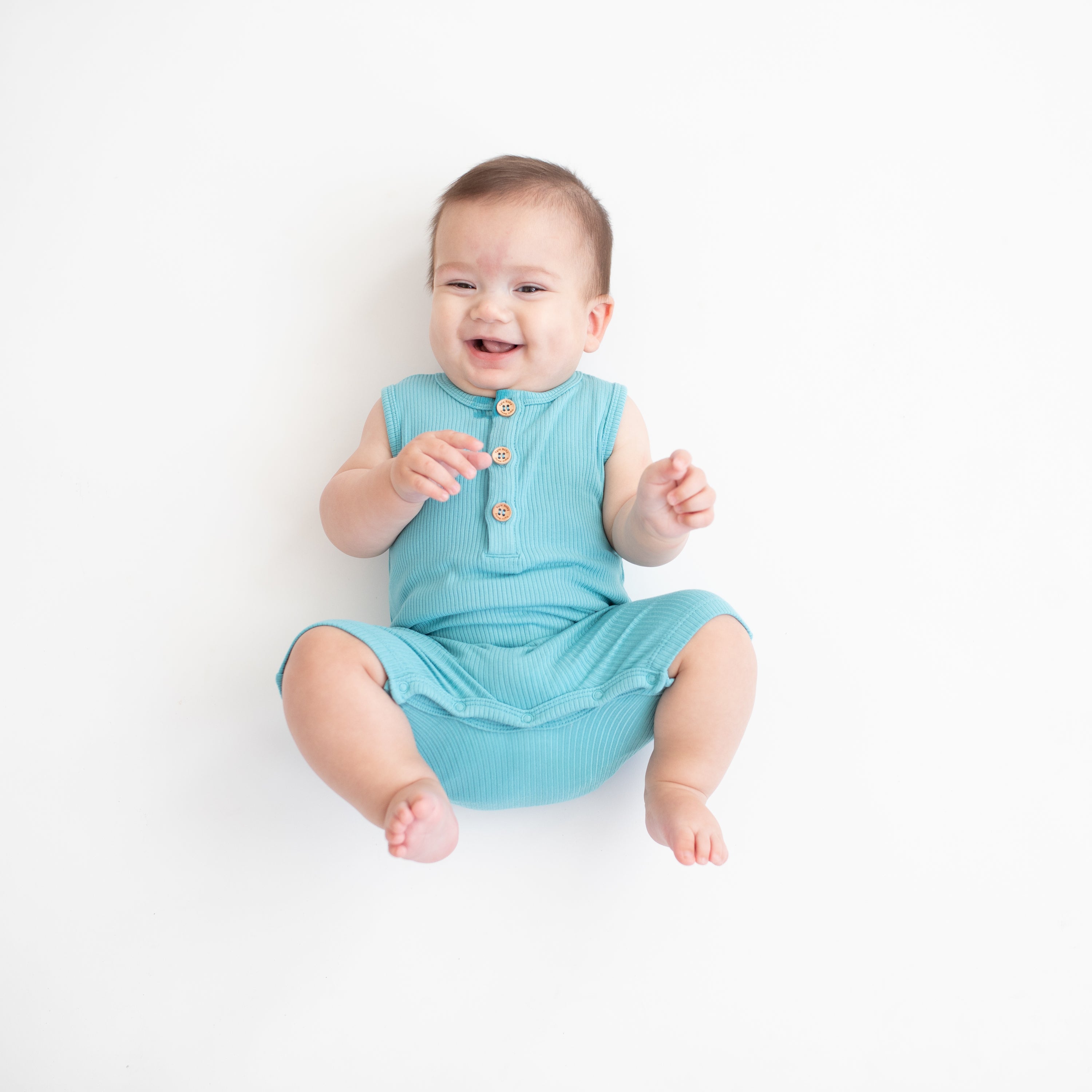  Ribbed Sleeveless Shortall in Makai、mySite、layawaytickets