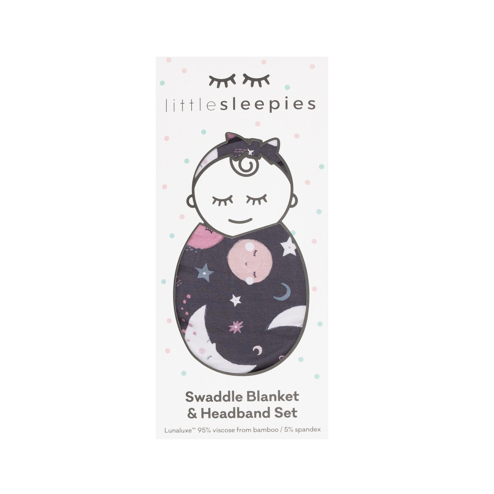  Pink To the Moon & Back Swaddle & Luxe Bow Headband Set、mySite、layawaytickets
