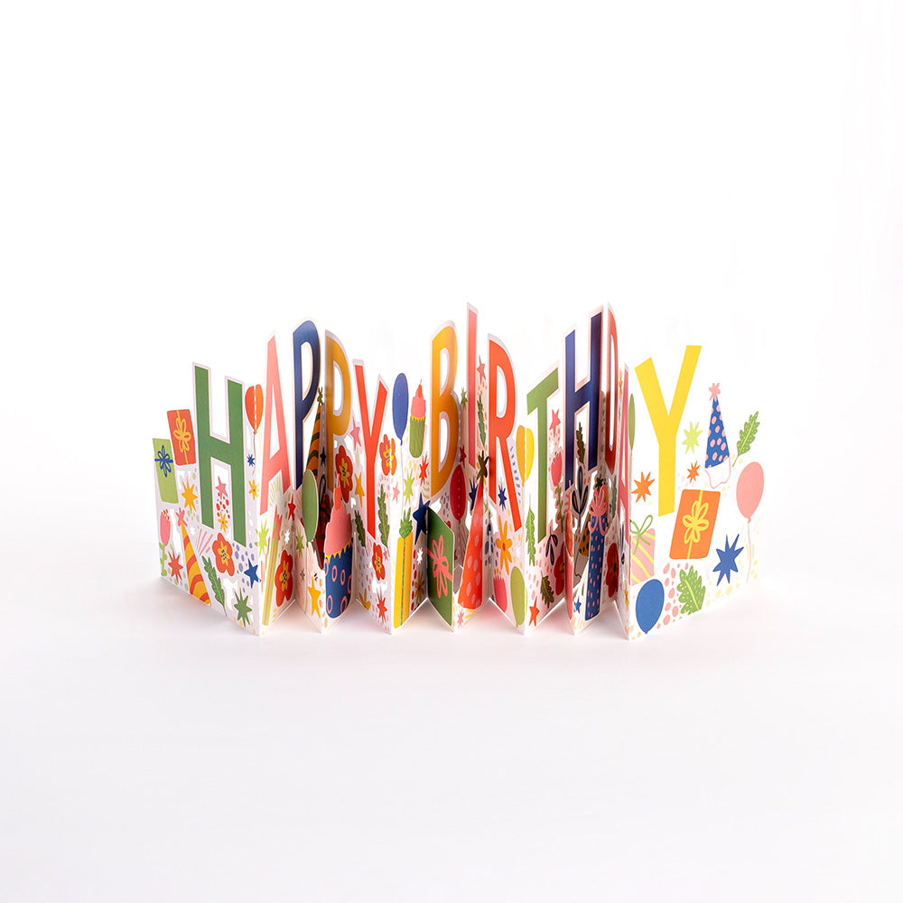 Happy Birthday Loooooong Card™ (Expands to 2 feet)、mySite、solidvoid