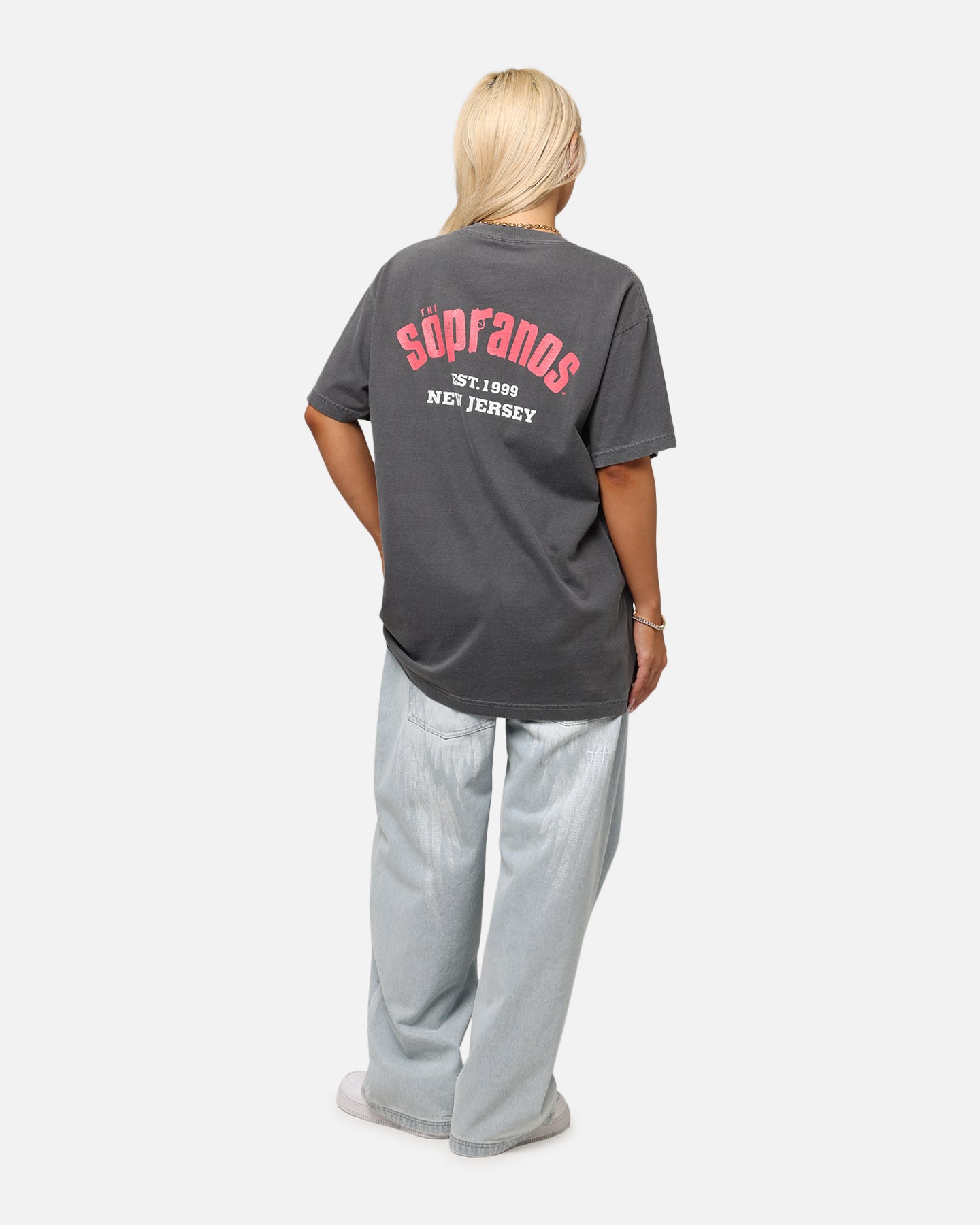 The Sopranos Post Established 1999 Vintage T-Shirt Faded Black、mySite、zt4zffjzw