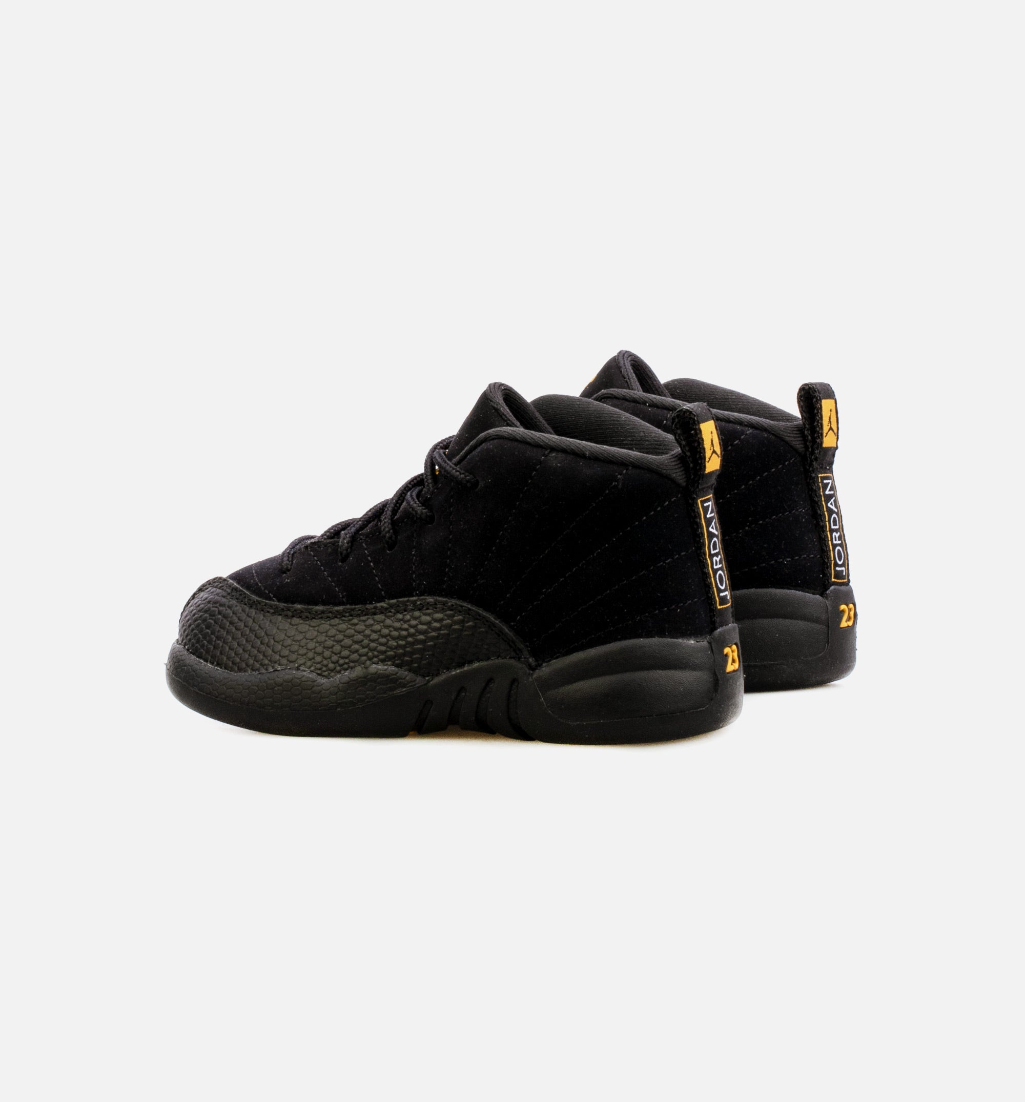 Air Jordan 12 Retro Black Taxi Infant Toddler Lifestyle Shoe - Black Free Shipping、mySite、dreamappss