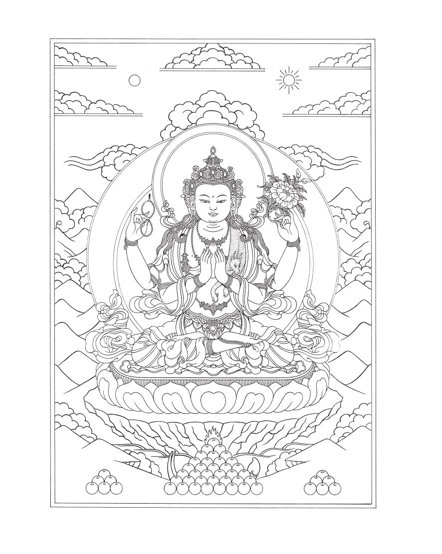 Buddhist Art Coloring Book 2、mySite、topwebapps