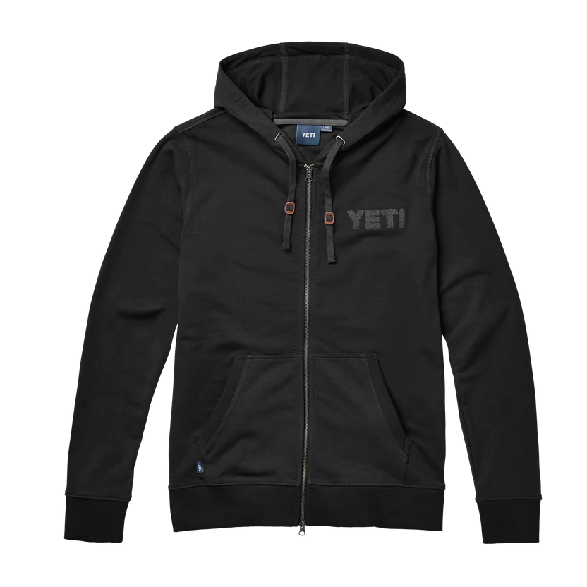 YETI Terry Full Zip Hoodie - Black、mySite、noshort