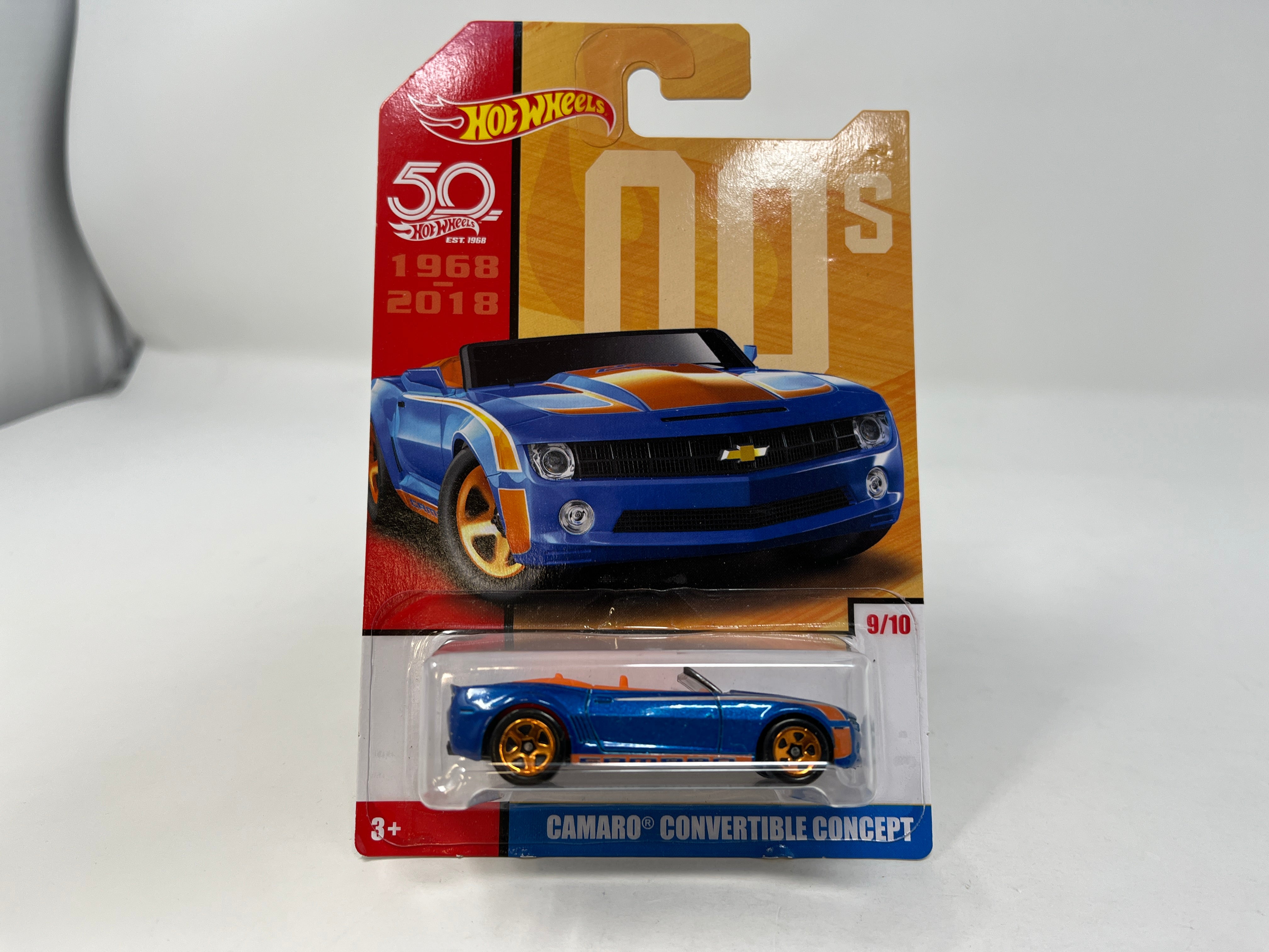 Chevy Camaro Convertible #9 * BLUE * Hot Wheels Decades Series Target、mySite、hgirdovlk