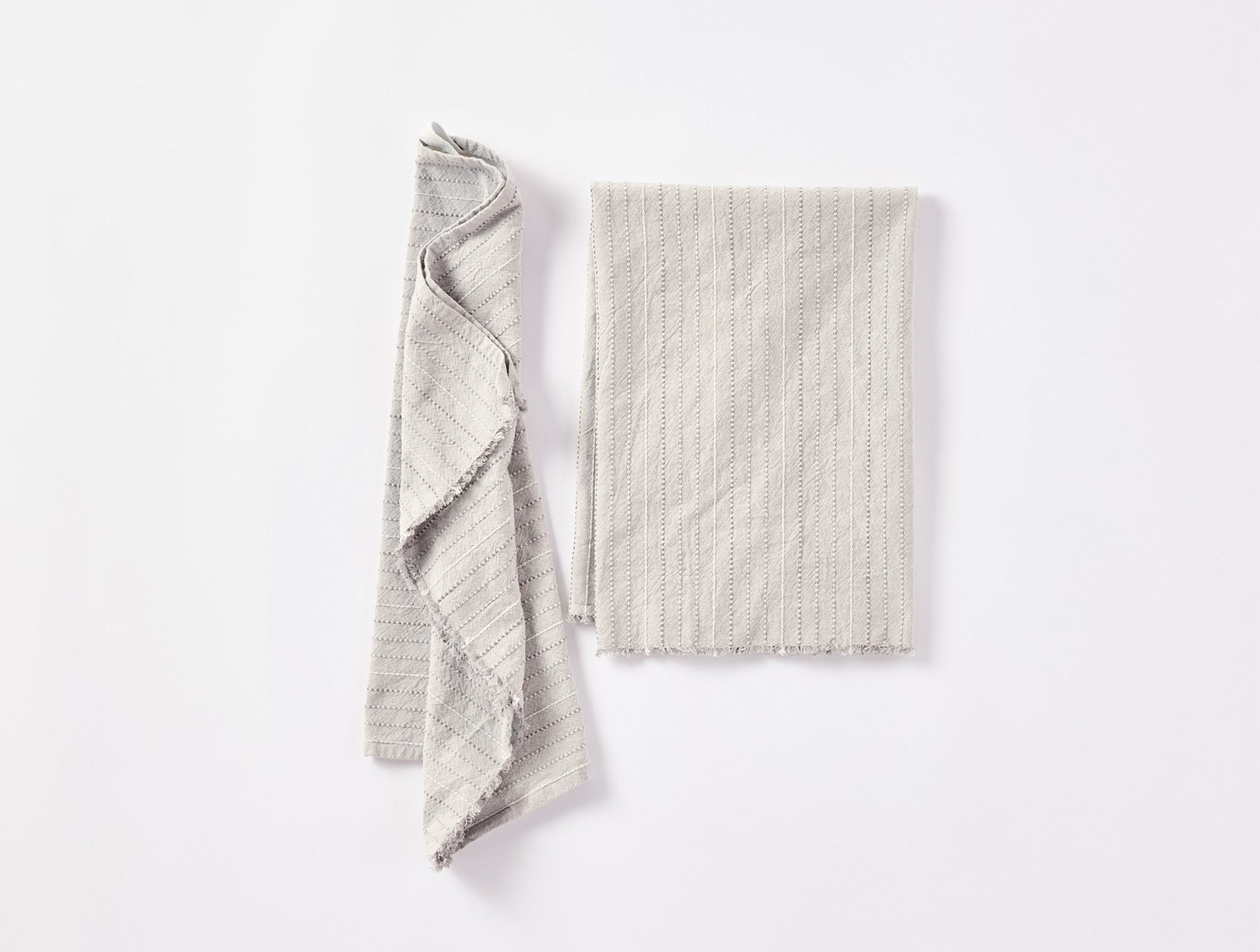  Fringe Stripe Organic Hand Towel, Set Of 2 - Renewed、mySite、sugarbowlscore