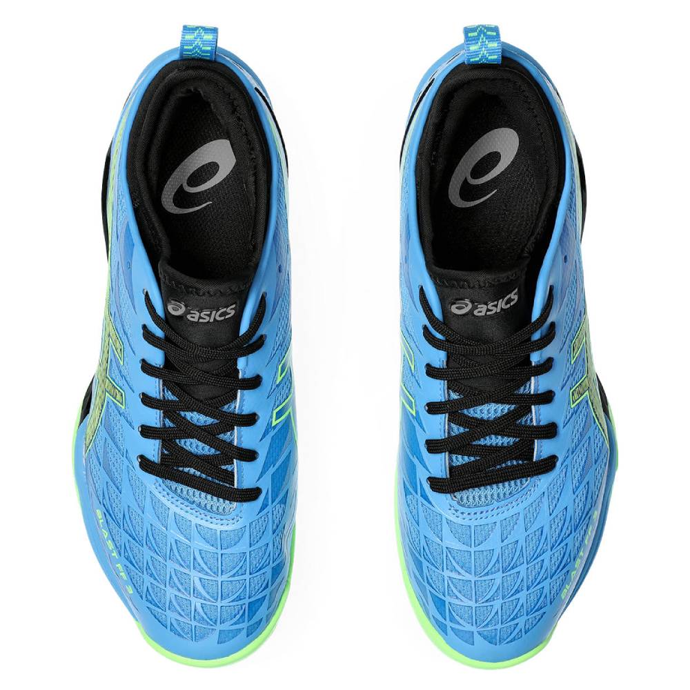 Asics Blast FF 3 Men's Indoor Court Shoe (Waterscape/Lime Burst)