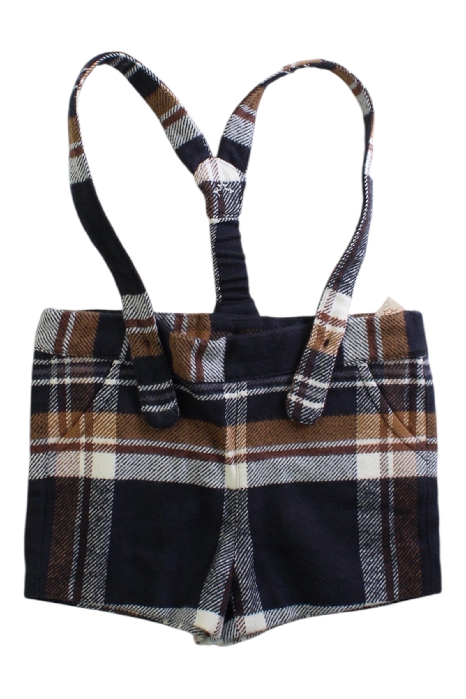 Nanos Plaid Overall Shorts 6-12M、mySite、g9winljtr