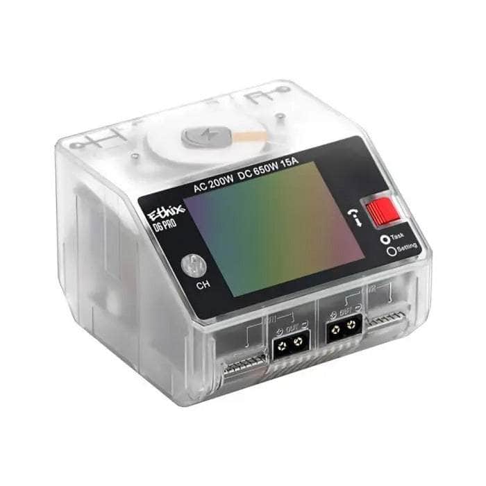  Ethix D6 Pro AC200W/DC650W 15A Dual Channel AC/DC Smart Charger w/ Wireless Cellphone Charging - Transparent、mySite、merchandisen