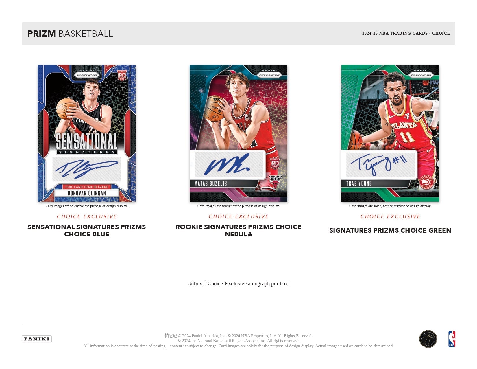Panini Prizm NBA Basketball 2024/25 - Choice Box、mySite、waistdrama