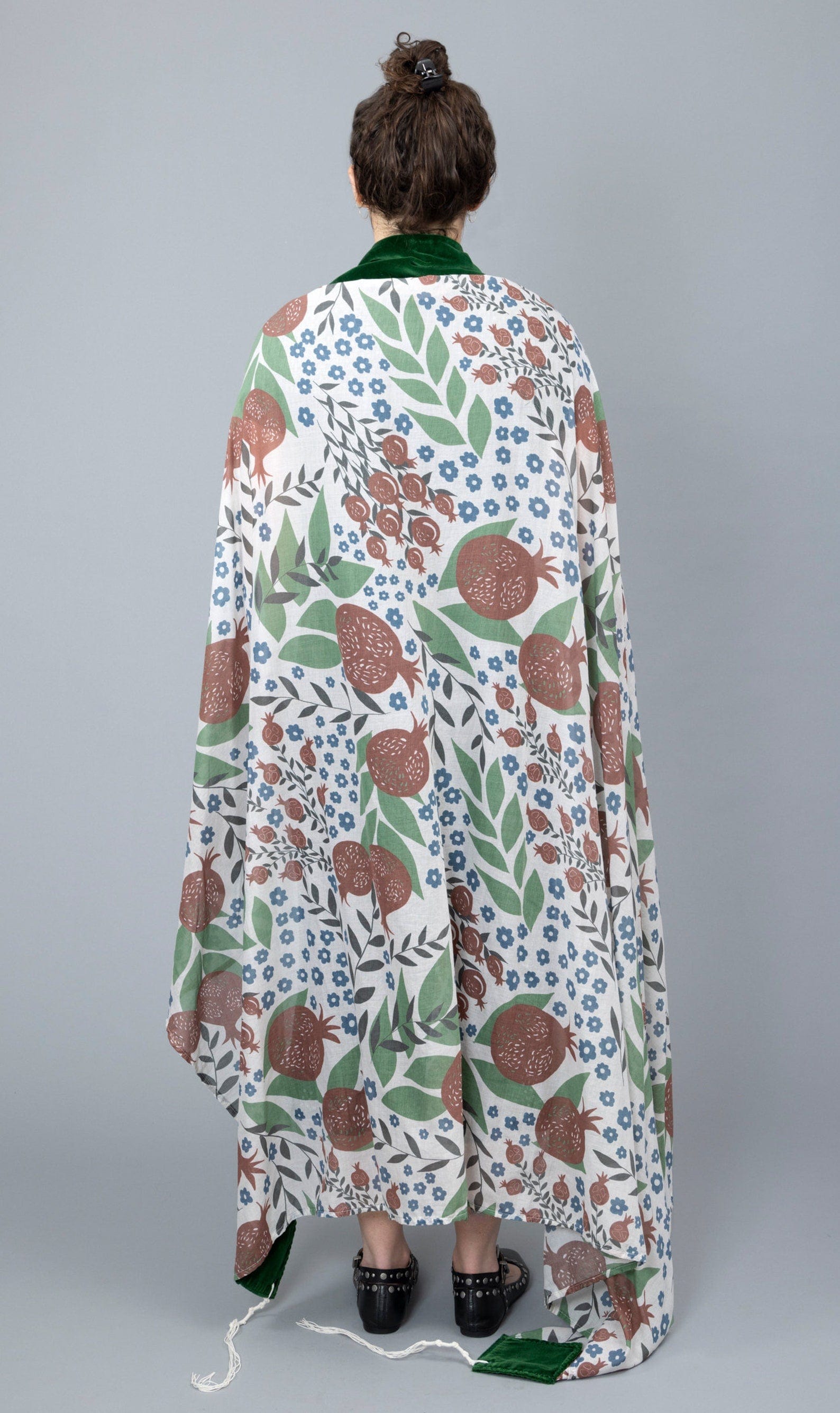 Youthful Pomegranates Cotton Voile Tallit、mySite、topwebapps