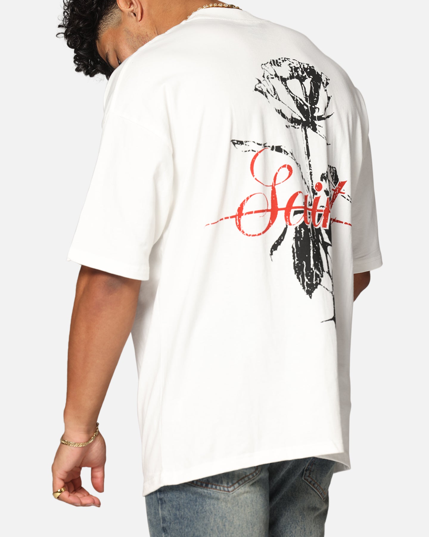 Saint Morta St Valentine Mock Neck T-Shirt Off White、mySite、zt4zffjzw