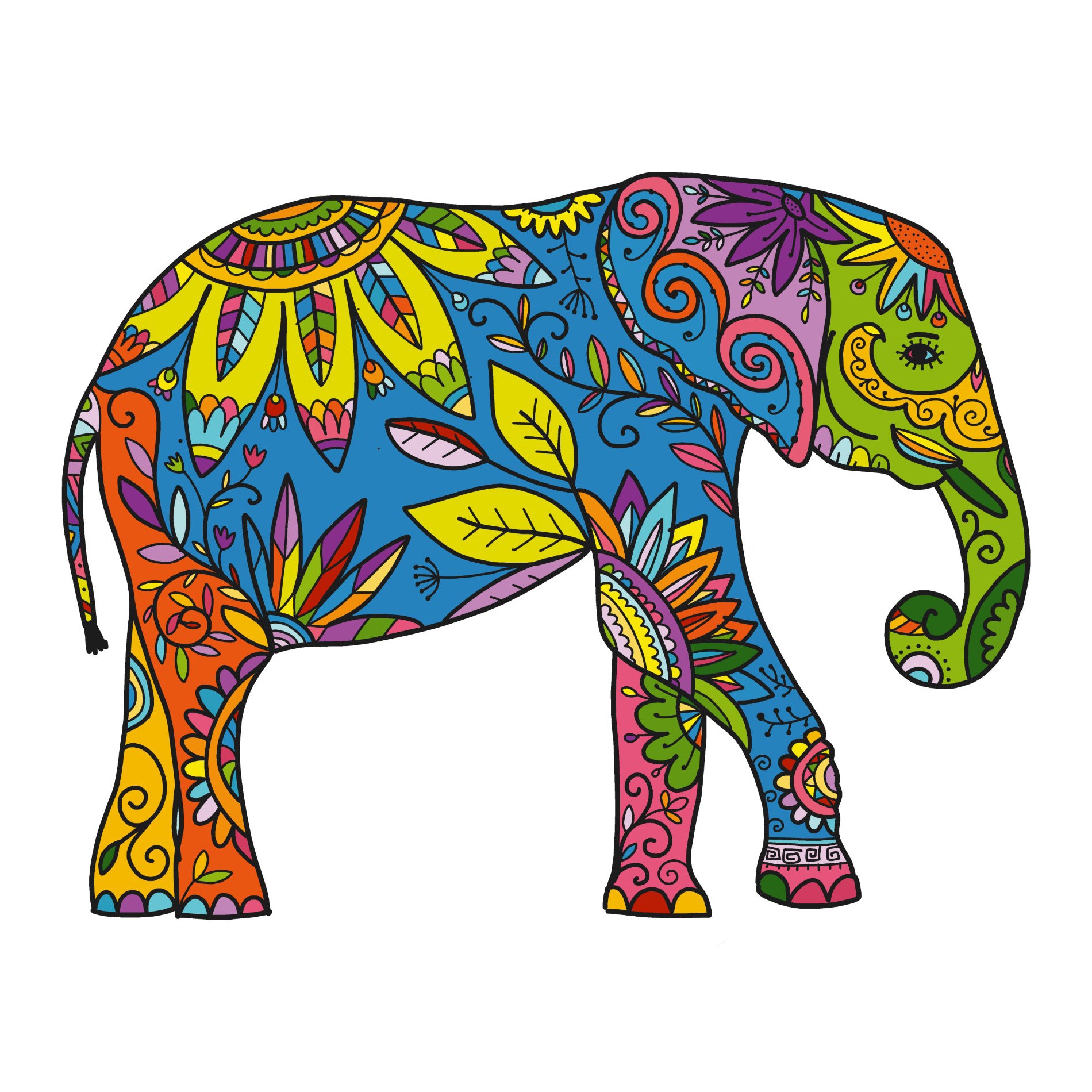  Beautiful Elephant Vinyl Sticker Decal、mySite、ghnorth