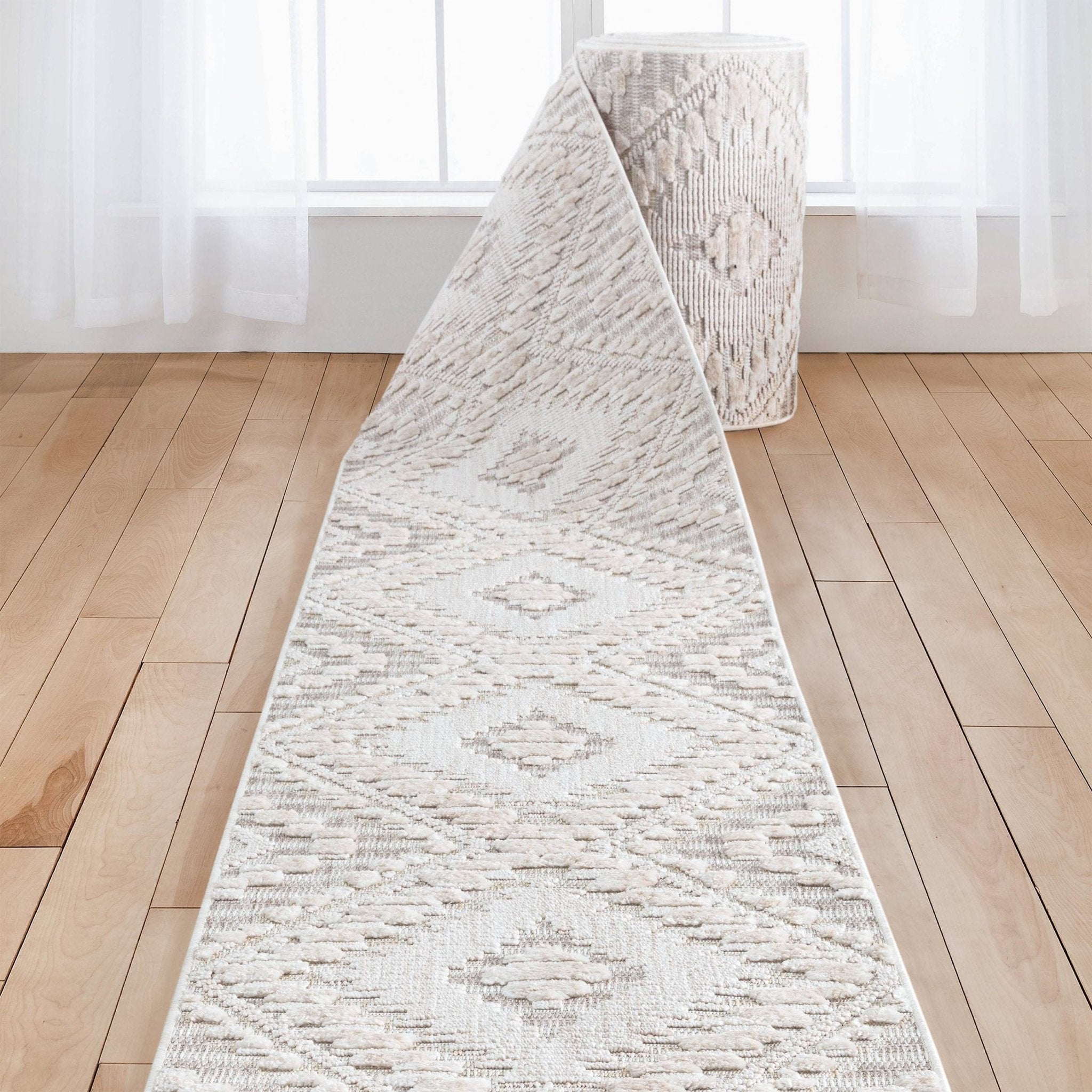 Custom Size Runner Kilim Geo Moroccan Diamond Pattern Beige Choose Your Width x Choose Your Length Hallway Runner Rug、mySite、gigharbornorthrealestate