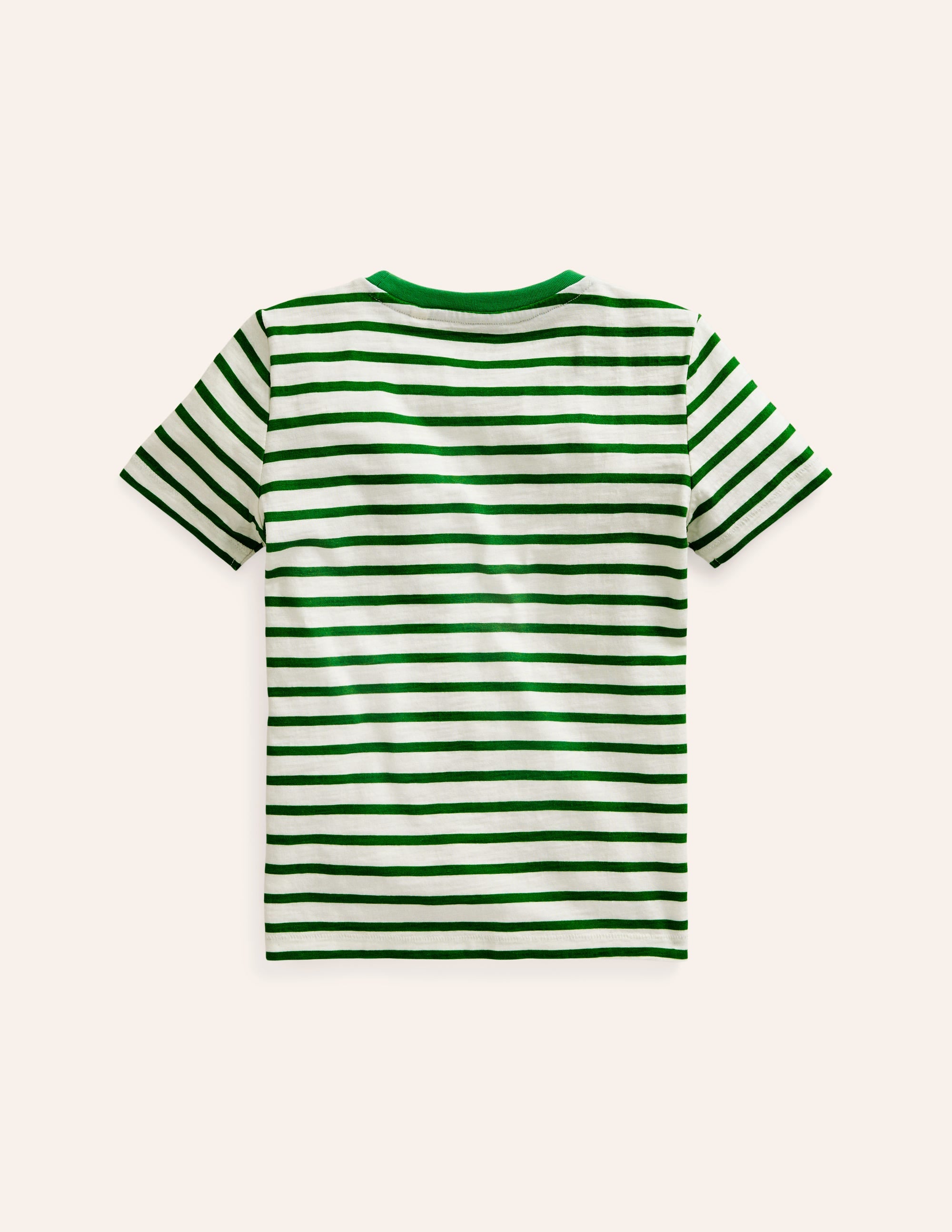  Rainbow Stripe Slub T-shirt-Highland Green Multi Stripe、mySite、ashleygrahame