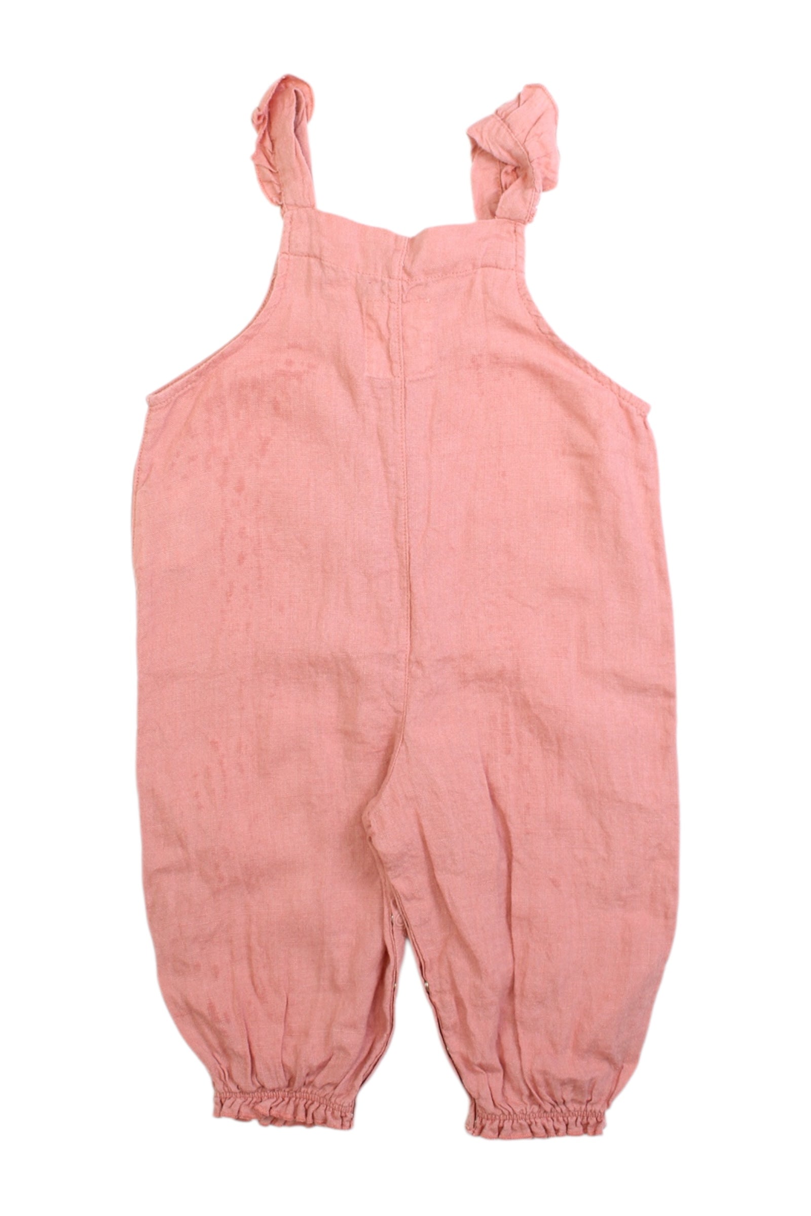 Play Up Linen Sleeveless Overalls 6-12M、mySite、g9winljtr