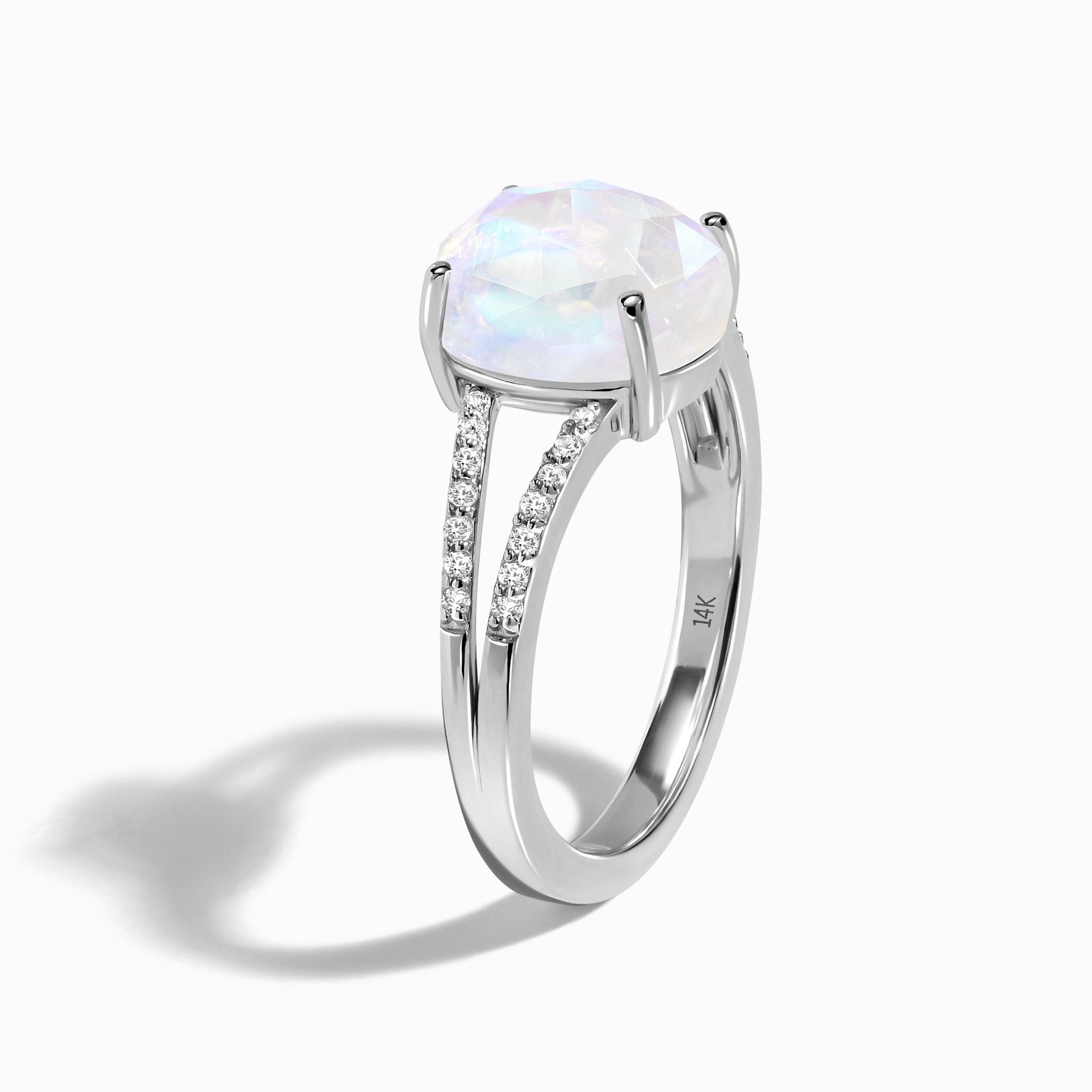 Moonstone Lab Diamond Ring - Princess、mySite、hinf8tx79