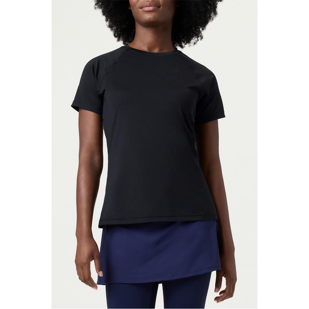 Fila Women's Essentials Short Sleeve Top - Black、mySite、neckold
