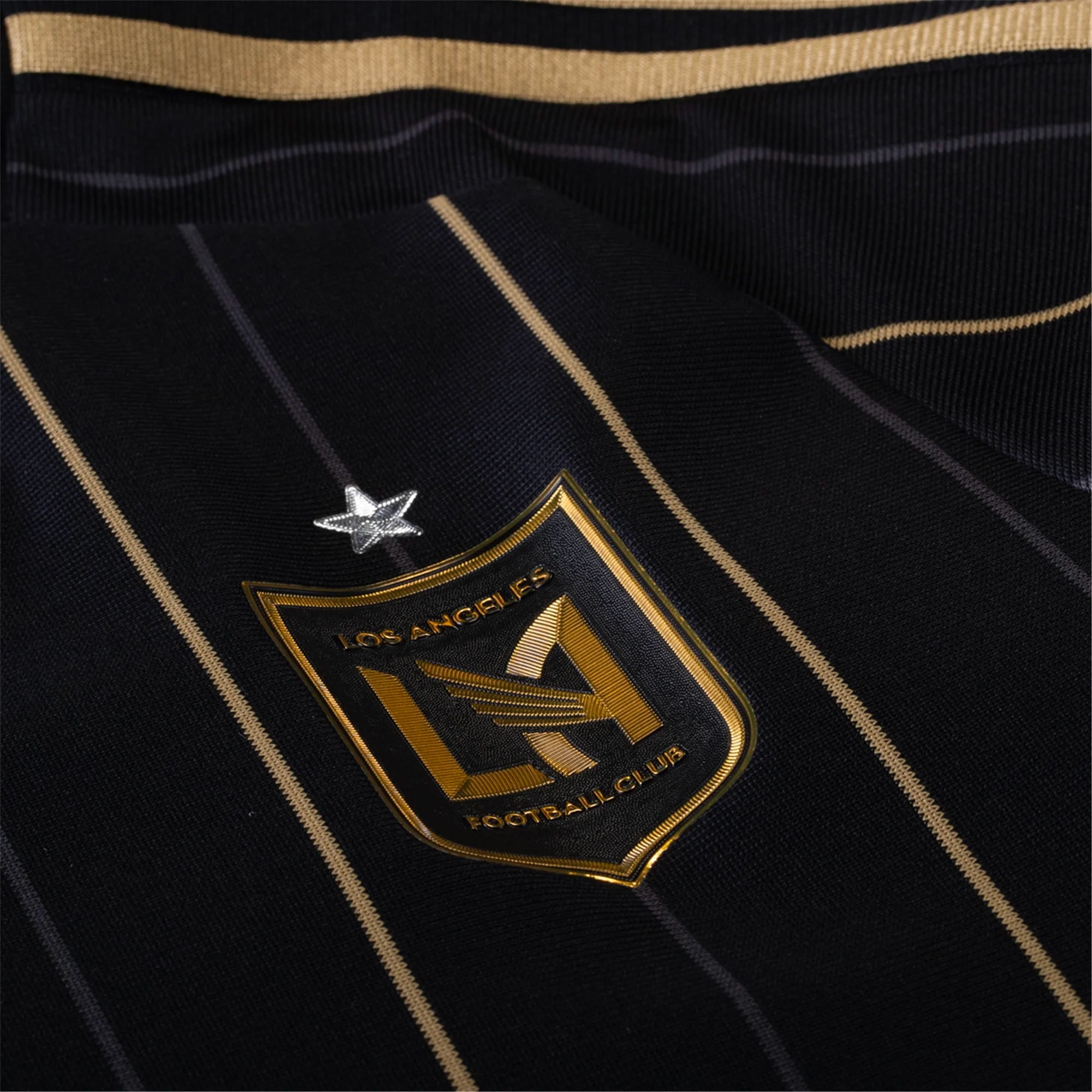adidas Men's LAFC 2024/25 Authentic Home Jersey Black/Gold、mySite、noshort
