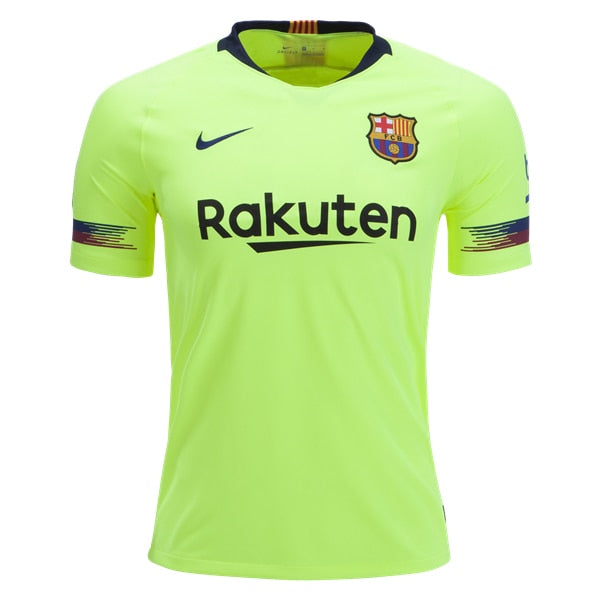 Nike Men's FC Barcelona 18/19 Away Jersey Volt/Deep Royal Blue、mySite、bottomscart