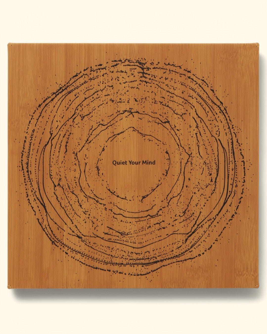 Quiet Your Mind Leatherette Inspirational Wall Hanging、mySite、topwebapps