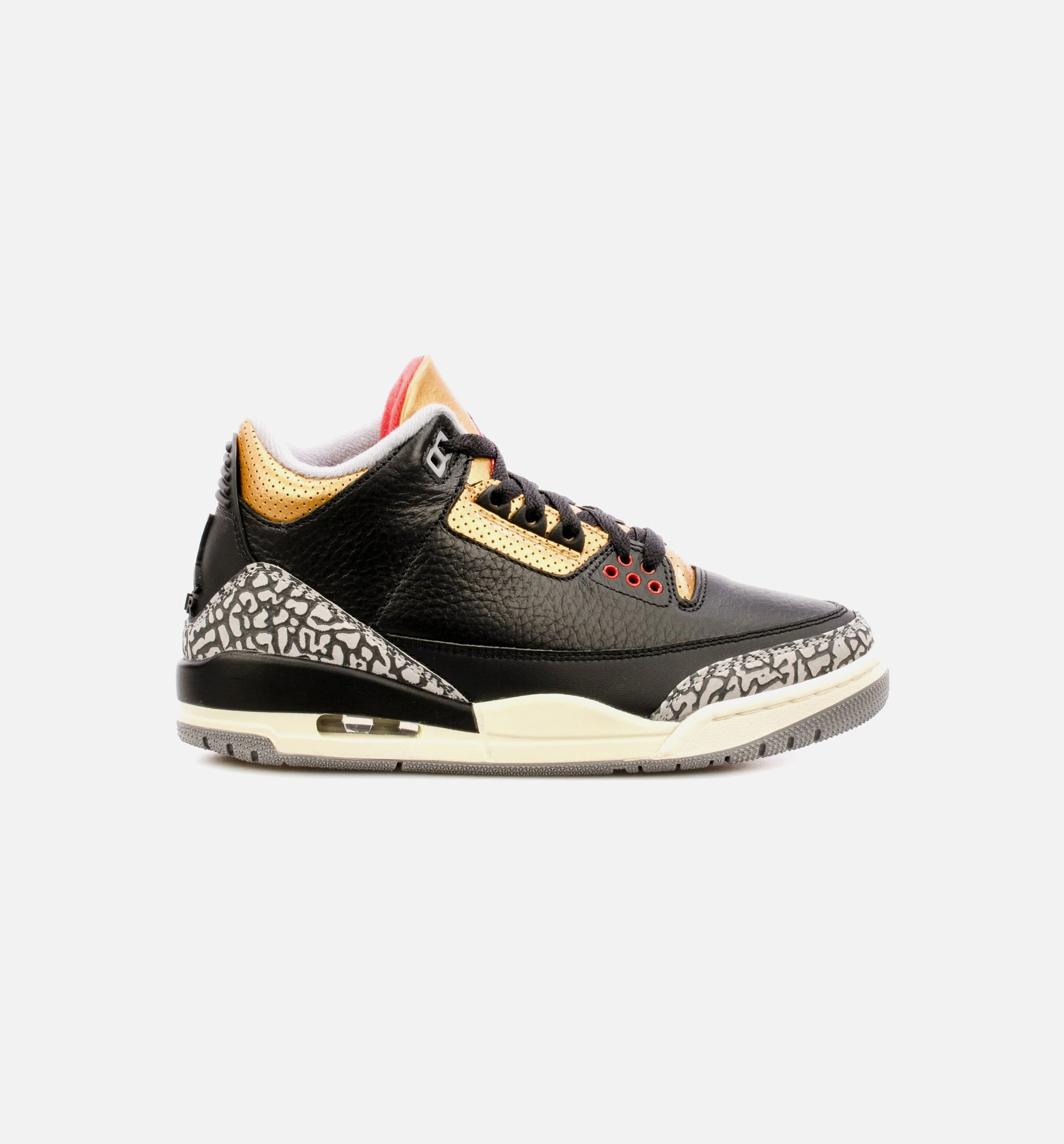 Air Jordan 3 Retro Black Gold Womens Lifestyle Shoe - Black/Brown Free Shipping、mySite、dreamappss