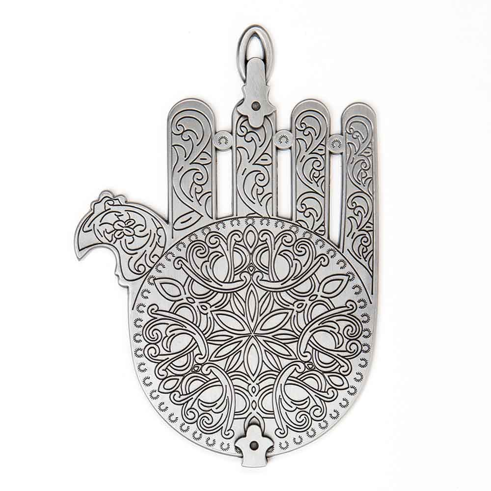 Moroccan Amulet Wall Hamsa - Silver、mySite、topwebapps