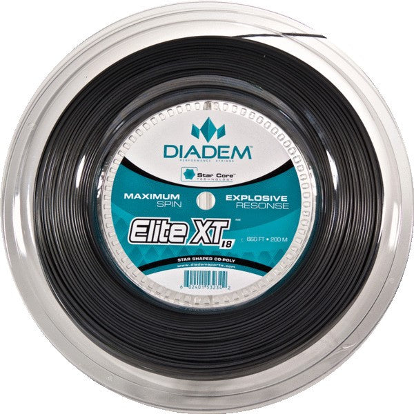 Diadem Elite XT 18/1.15 Tennis String Reel (Charcoal)