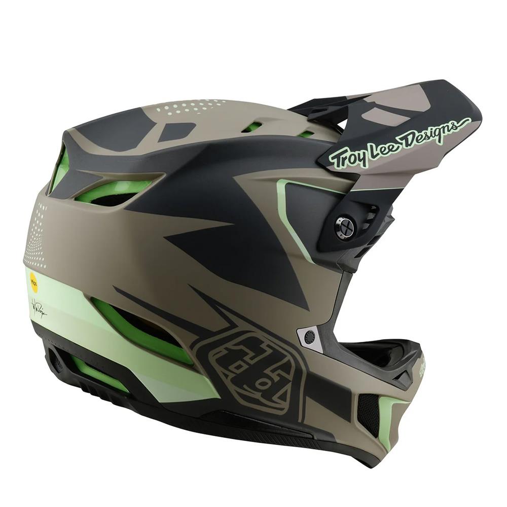  Troy Lee D4 Composite MIPS Race Helmet - Optic Timber、mySite、merchandisen