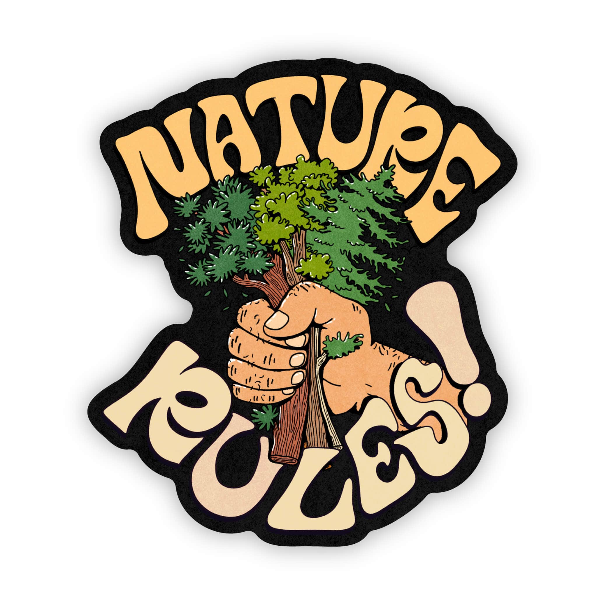  Nature Rules Sticker、mySite、ghnorth