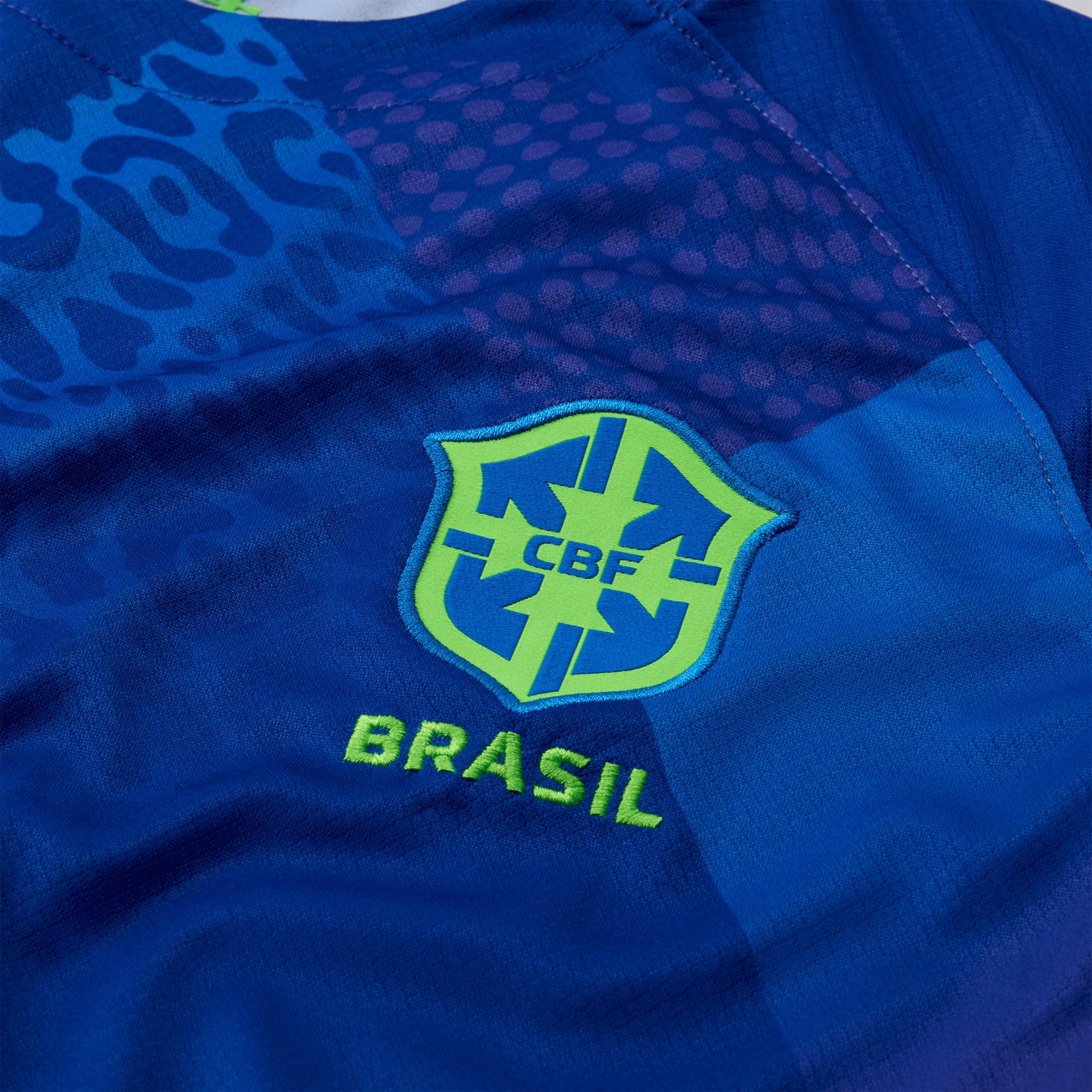 Nike Women's Brazil 2025/26 Away Jersey Blue/Green、mySite、noshort